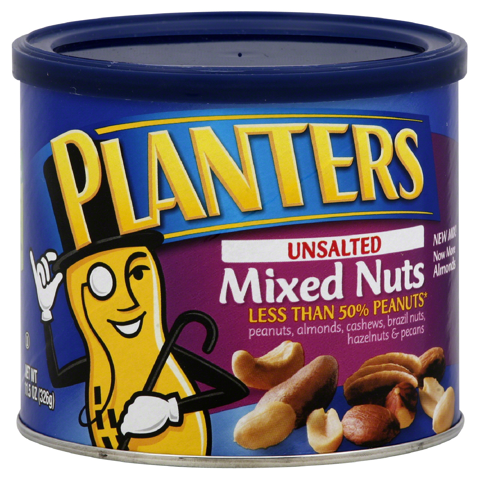 Planters Mixed Nuts, Unsalted, 11.5 oz (326 g)