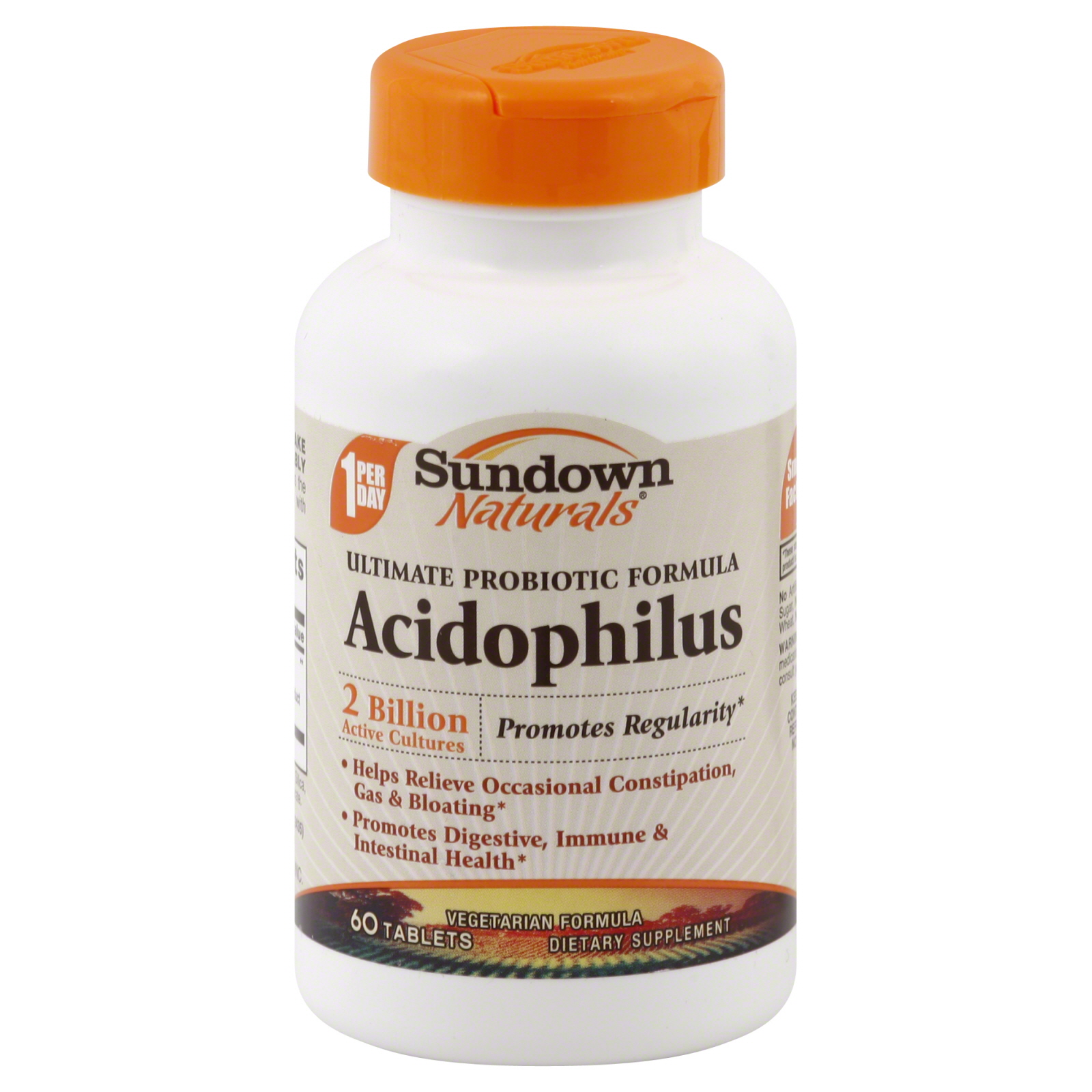 Sundown Naturals Acidophilus, Tablets, 60 tablets