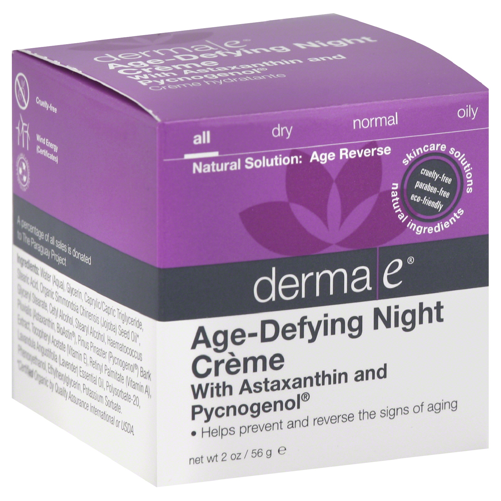 Derma E Natural Skincare Age Defying Night Creme, 2 ounces
