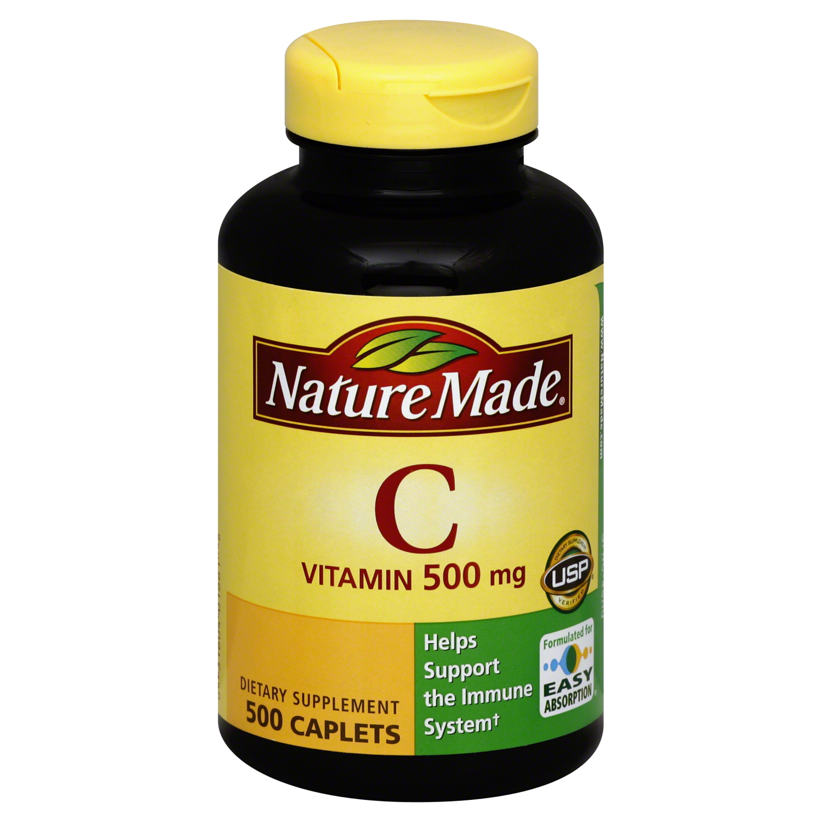 Nature Made Vitamin C, 500 mg, 500 Caplets