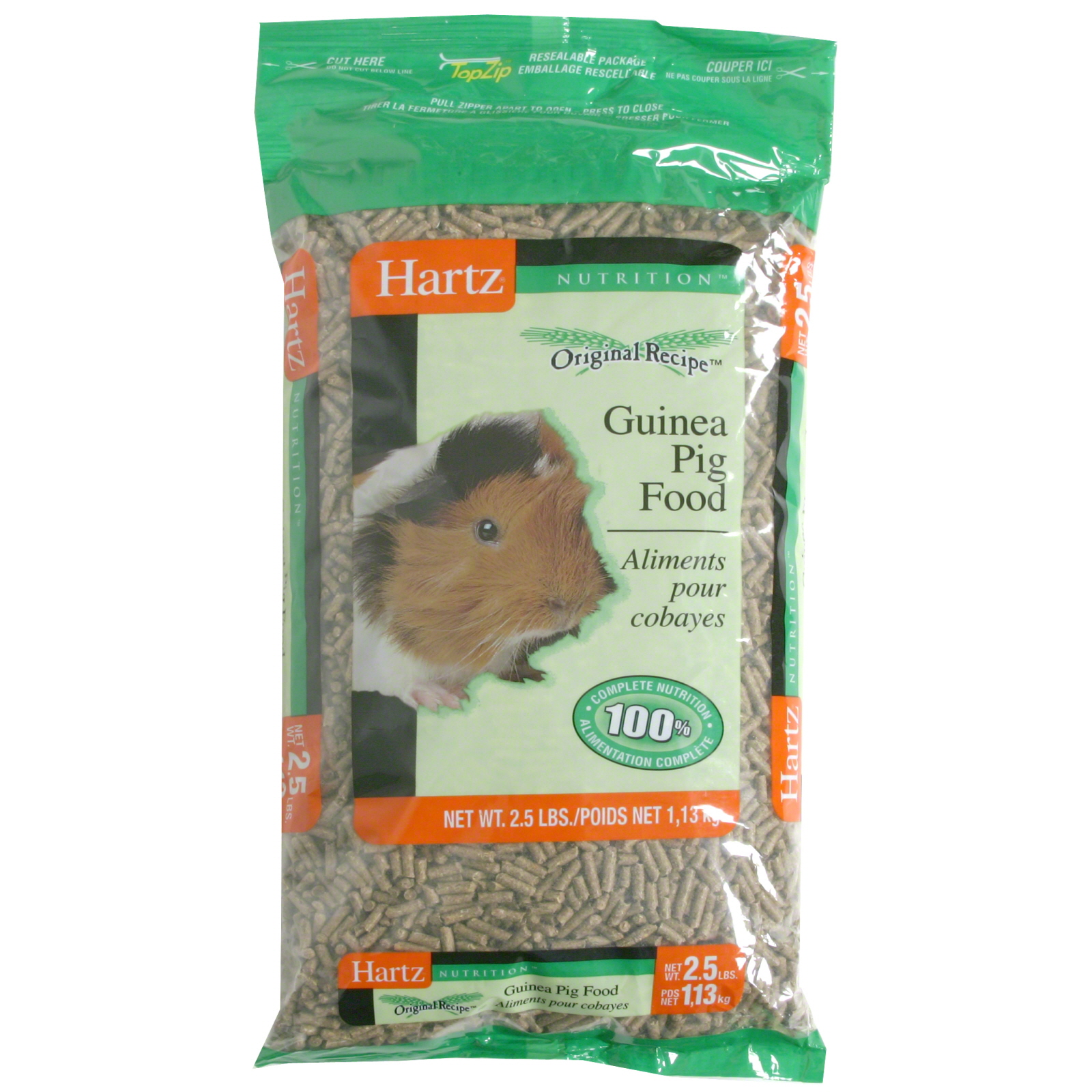 Hartz Nutrition Guinea Pig Food, Original Recipe, 40 oz (2.5 lbs)