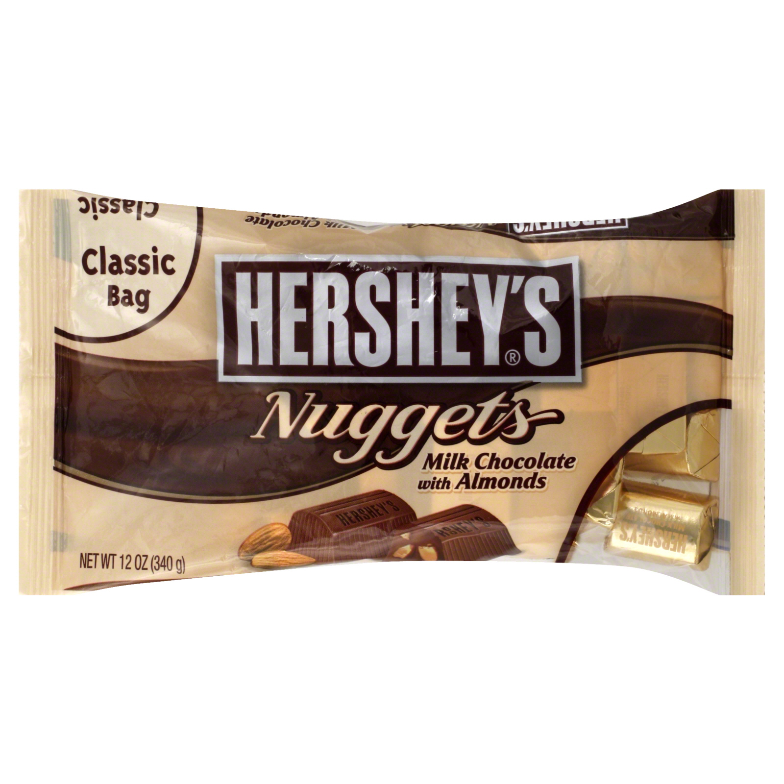 Hershey's Nuggets, Milk Chocolate with Almonds, 12 oz (340 g)