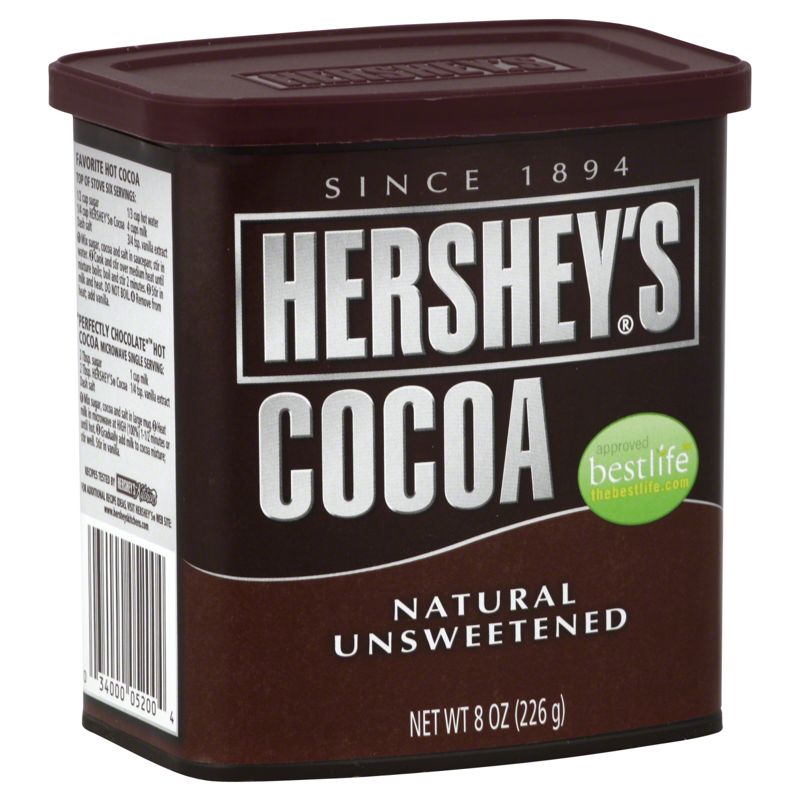 Hershey's Cocoa, Unsweetened, 8 oz (226 g)