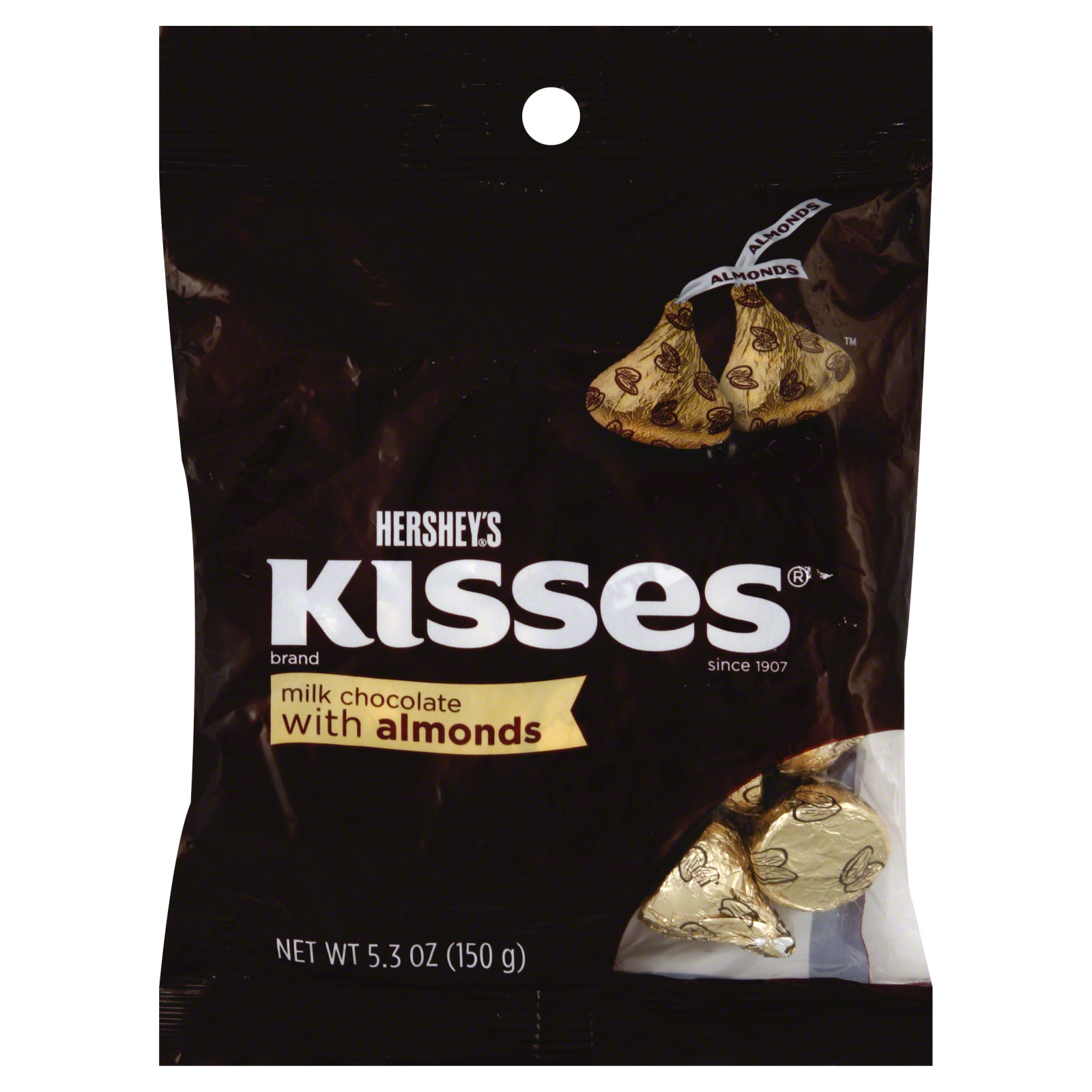 Hershey's Kisses Chocolates with Almonds 5.3 oz