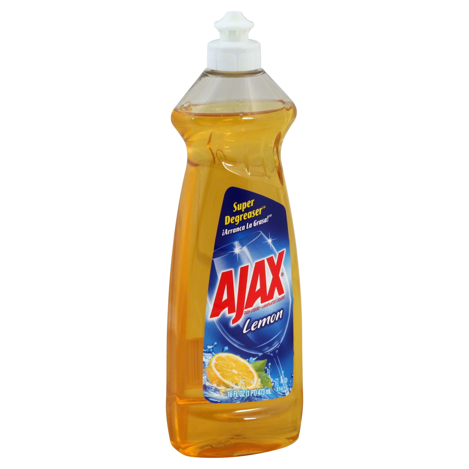 Ajax Dish Liquid, Lemon, 16 fl oz (1 pt) 473 ml