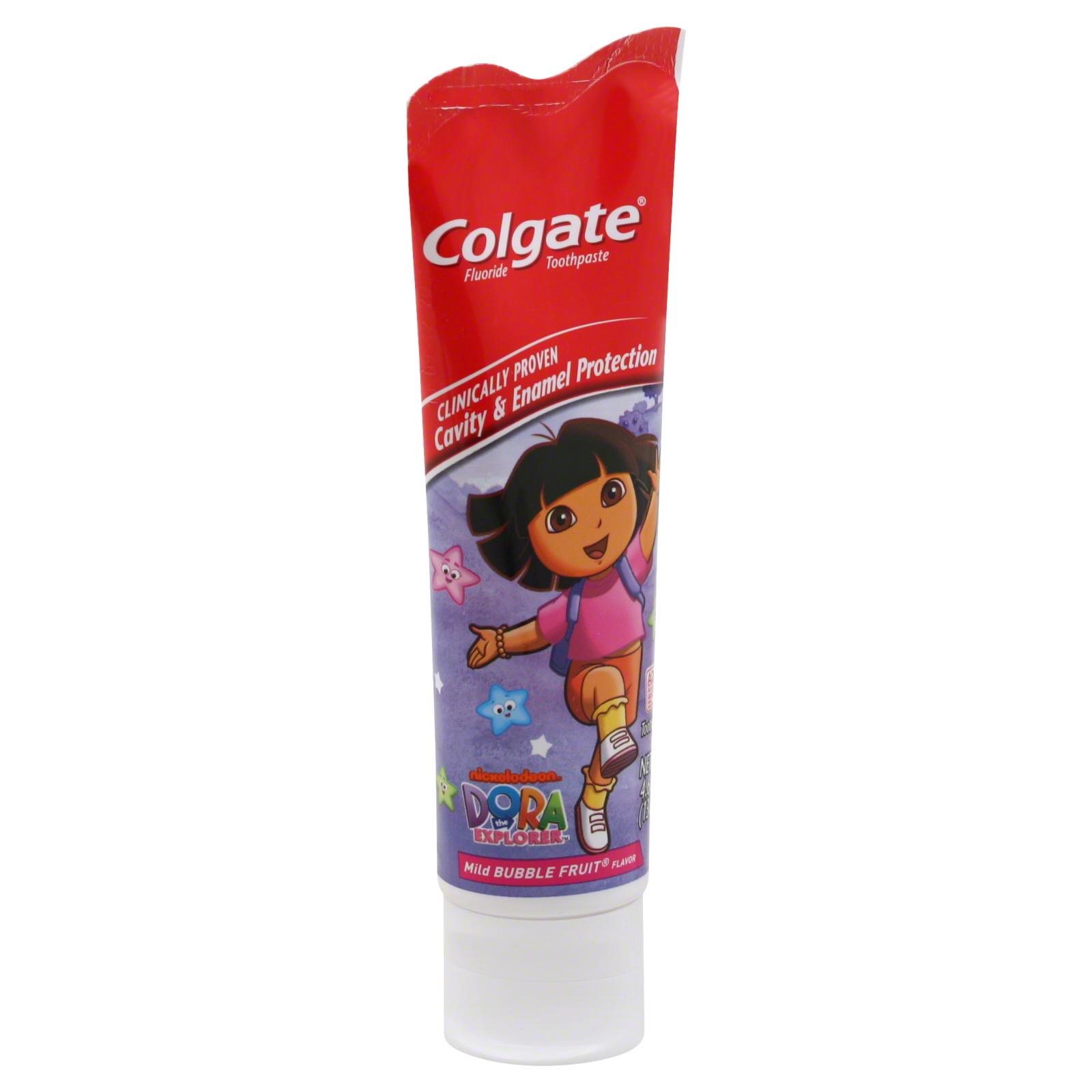 Colgate-Palmolive Toothpaste, Fluoride, Dora the Explorer, Mild Bubble Fruit Flavor, 4.6 oz (130 g)