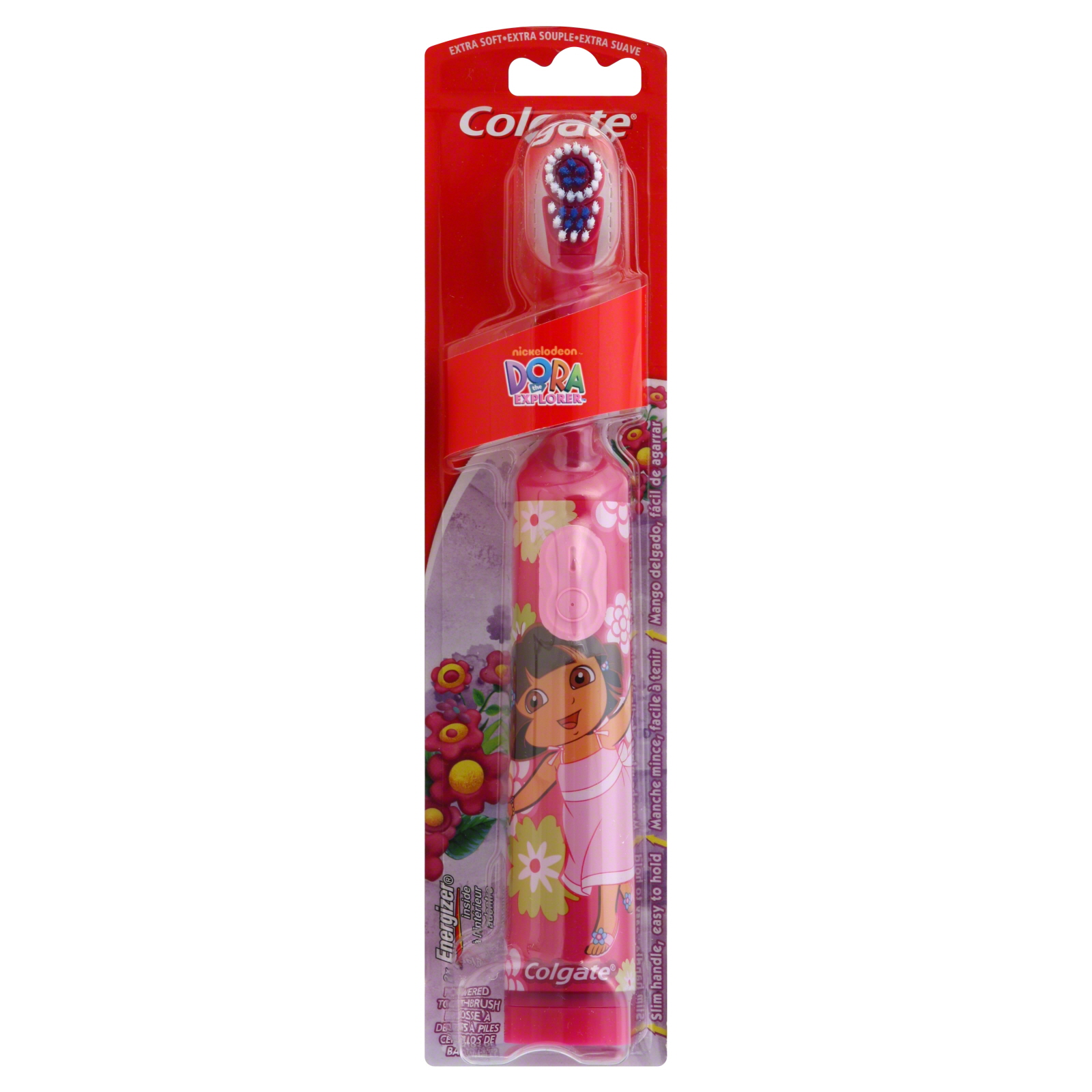 Colgate Toothbrush, Powered, Extra Soft, Nickelodeon Dora the Explorer, 1 toothbrush