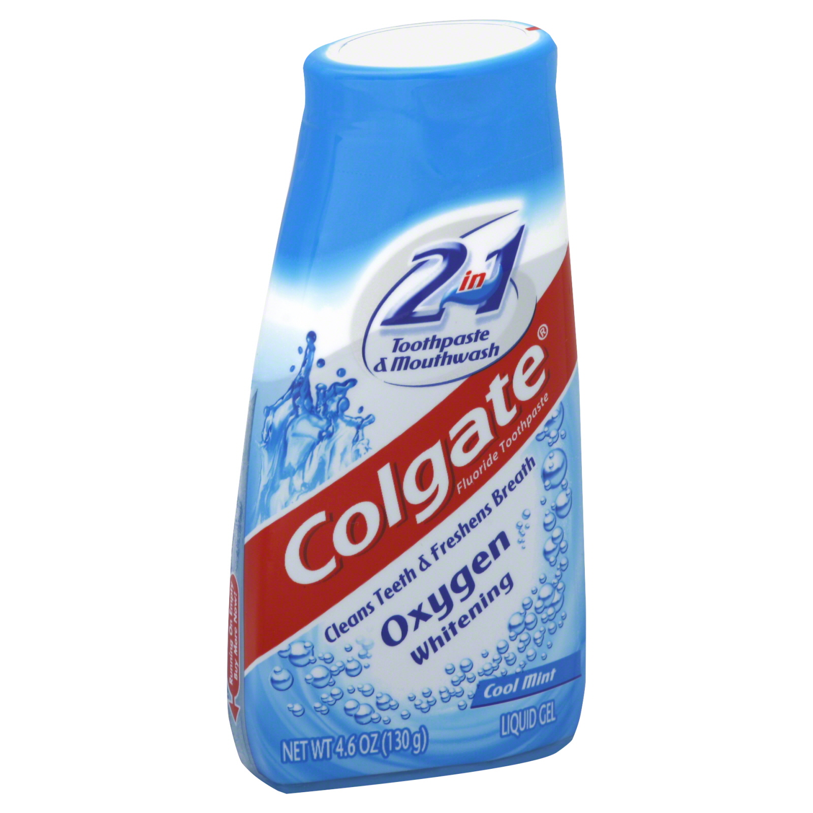 Colgate-Palmolive Oxygen Whitening 2 in 1 Toothpaste & Mouthwash, Cool Mint, Liquid Gel, 4.6 oz (130 g)