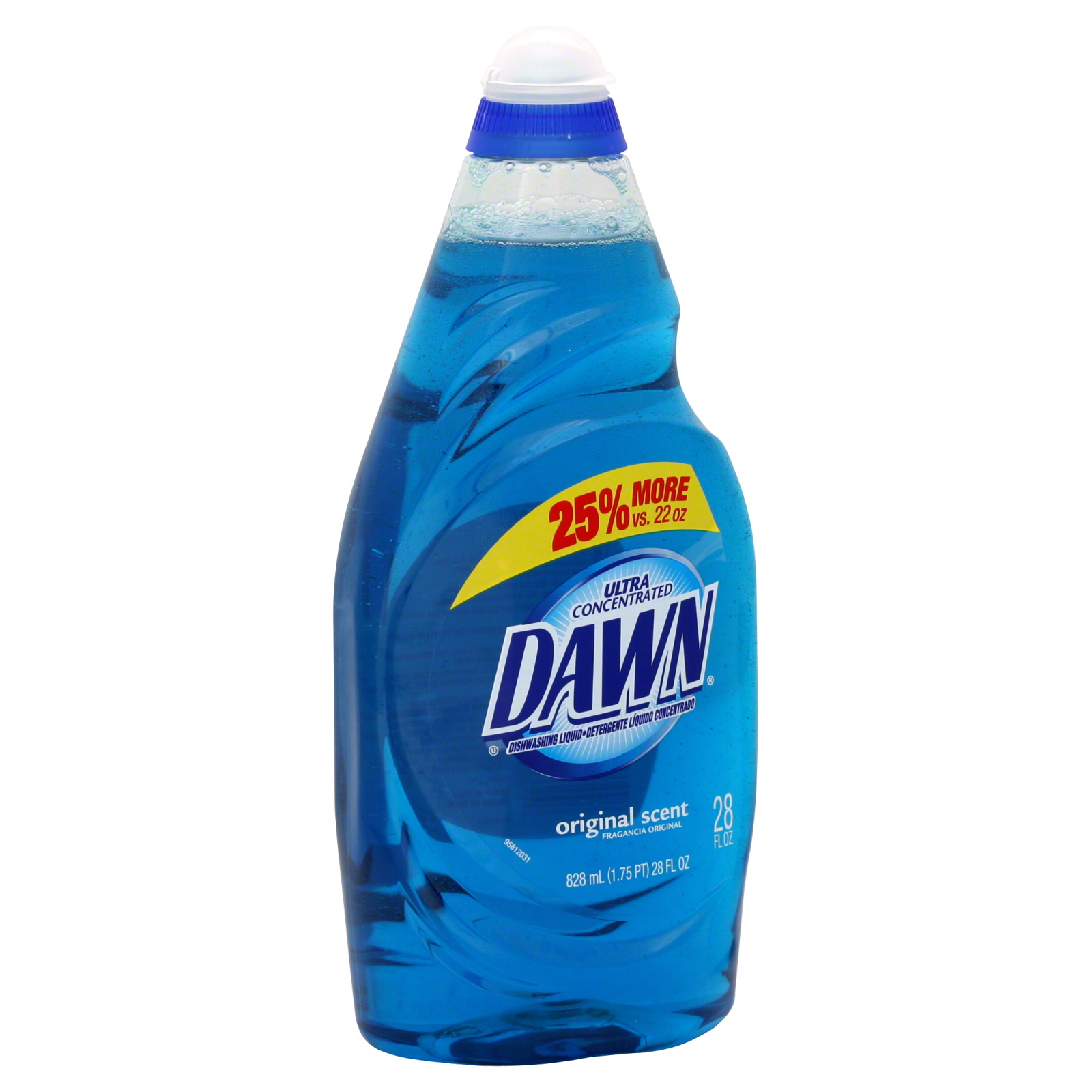 Dawn Dishwashing Liquid, Ultra Concentrated, Original Scent, 28 fl oz (828 ml) (1.75 pt)