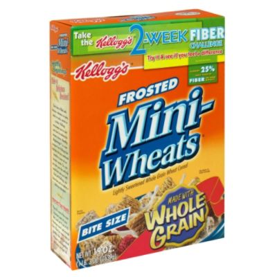 Kellogg's Mini-Wheats Frosted Cereal, Whole Grain Wheat, 19 oz (1 lb. 3 oz) 539 g