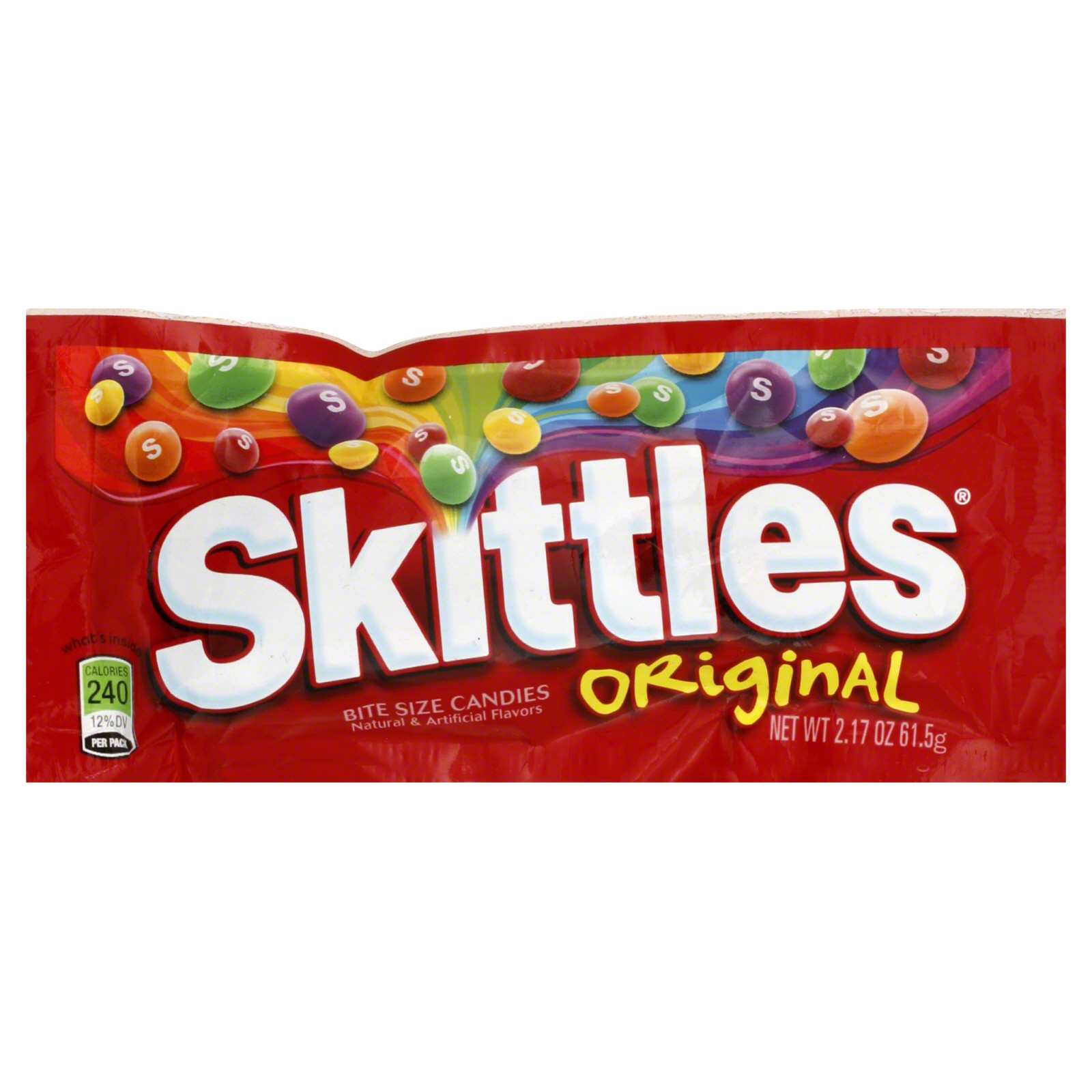 Skittles Bite Size Candies, Original, 2.17 oz (61.5 g)