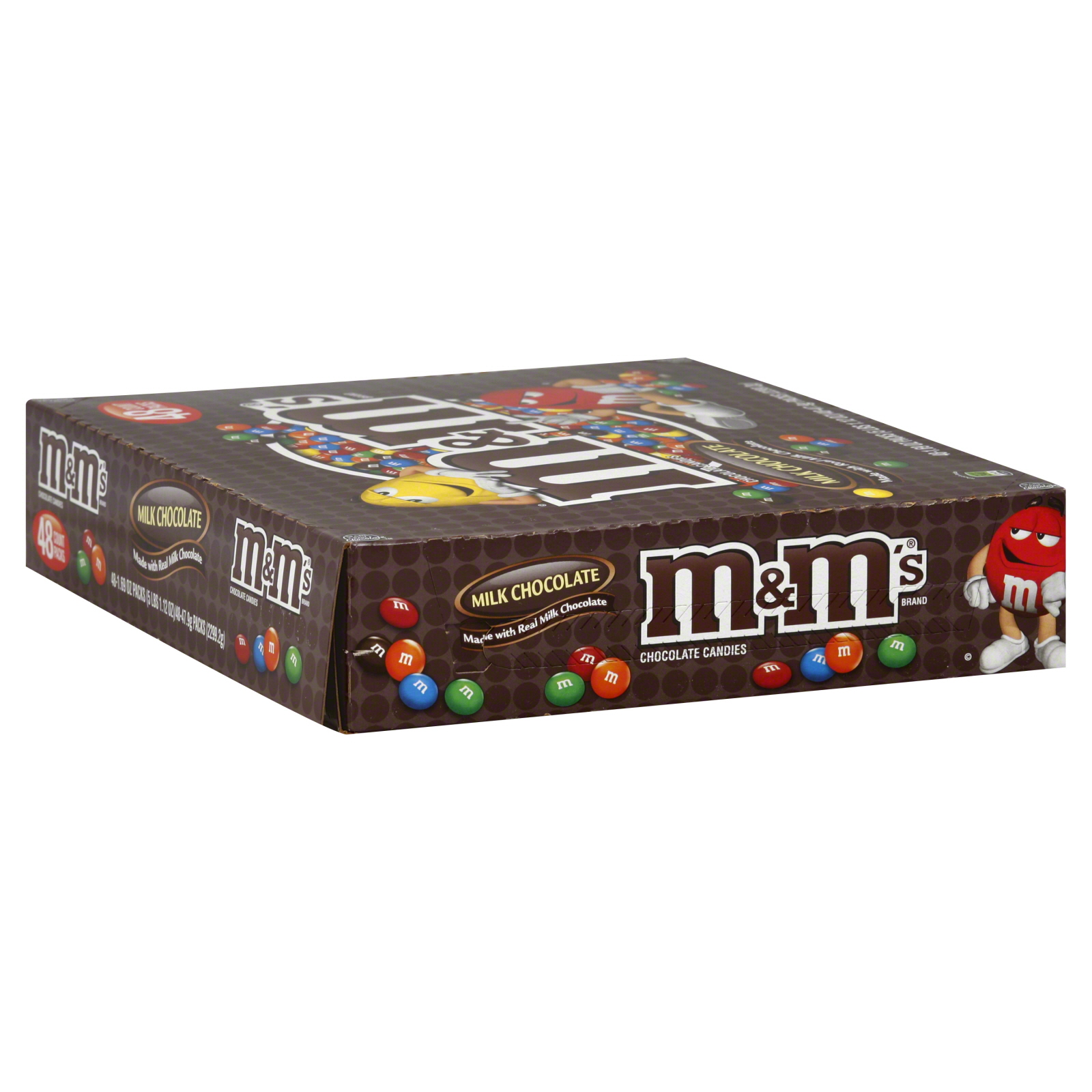 M&M's Chocolate Candies, Milk Chocolate 48 - 1.69 oz(47.9 g) packs[5 lb 1.12 oz(2299.2 g)]