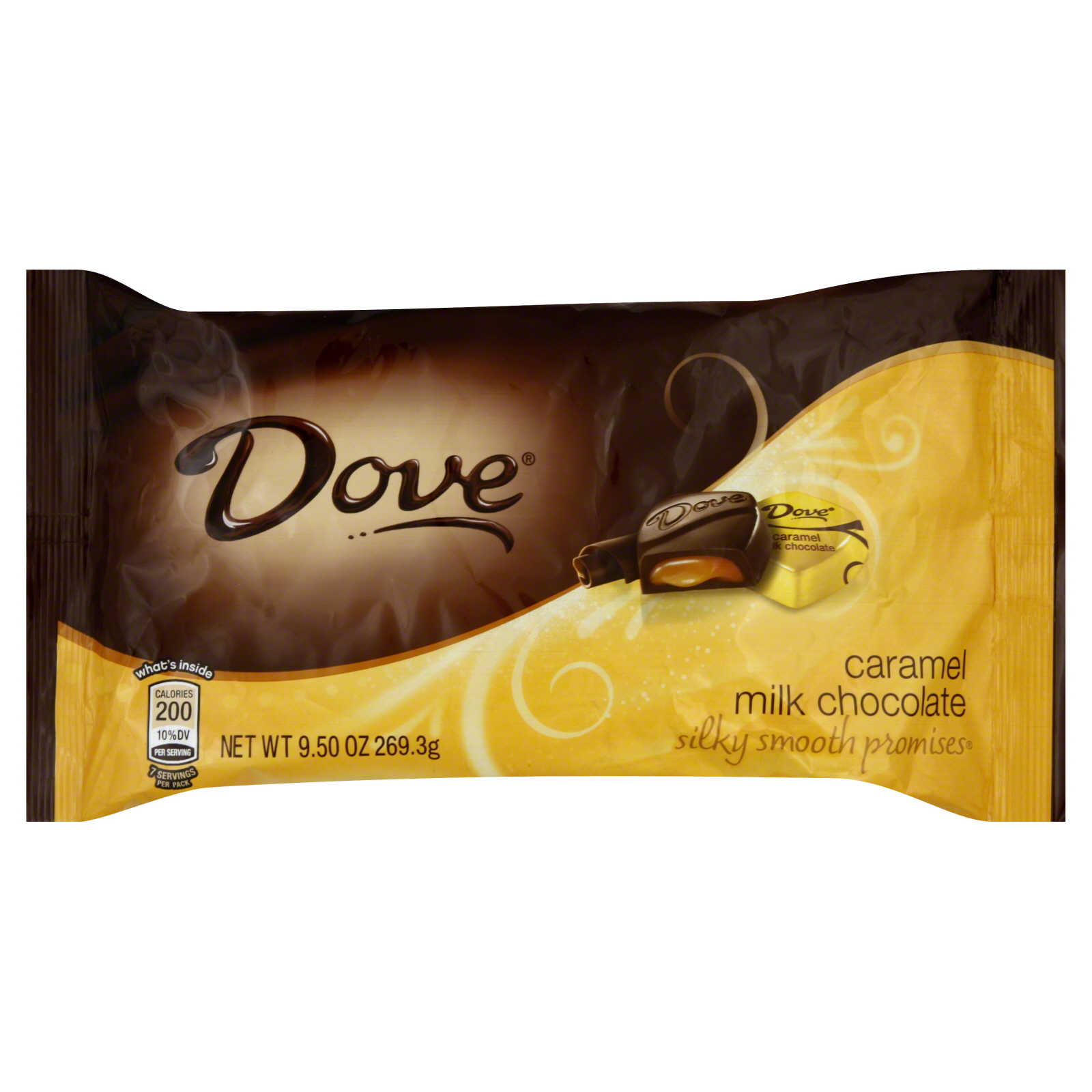 Dove Smooth Milk Chocolate with Caramel, 9.5 oz (269.3 g)