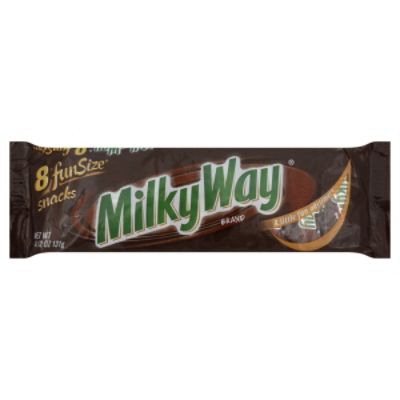Milky Way Candy Bars, Fun Size Snacks, 8 bars [4.62 oz (131 g)]