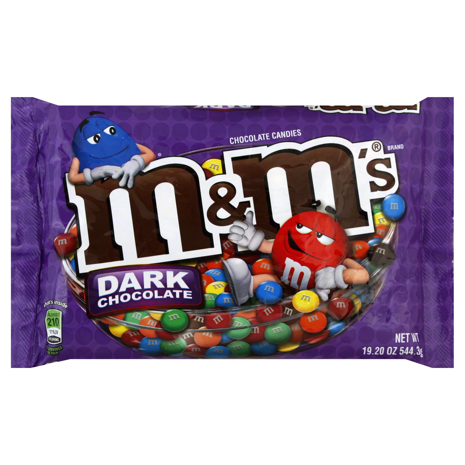 M&M's Chocolate Candies, Dark Chocolate, 19.20 oz (544.3 g)