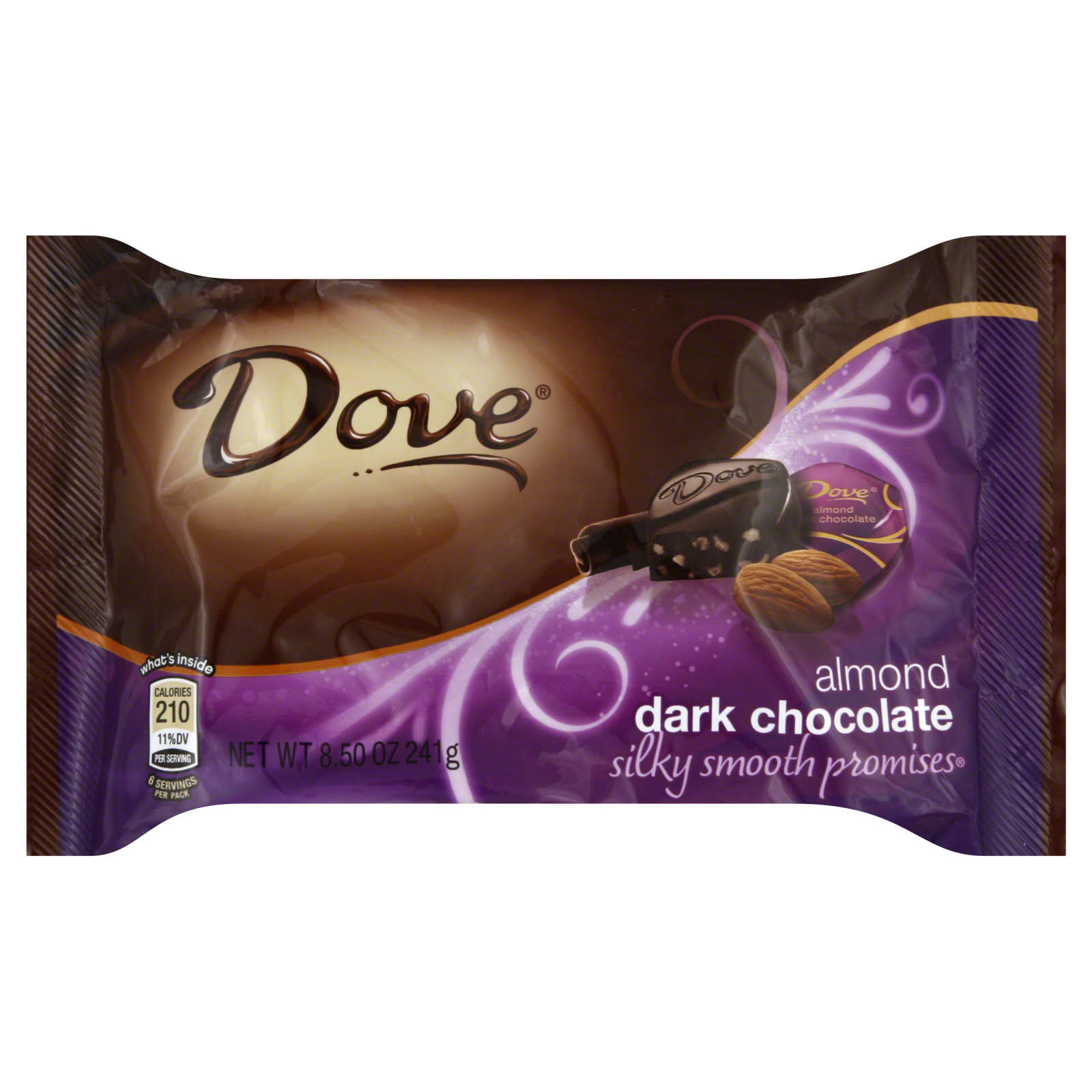 Dove Dark Chocolate Promises, Silky Smooth, Almond, 8.5 oz (241 g)