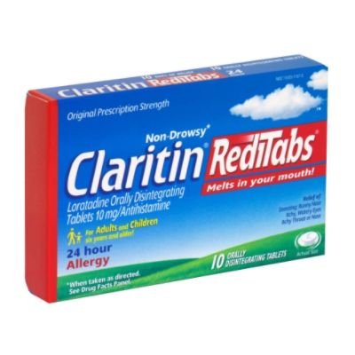 Claritin RediTabs 24 Hour Allergy, Non-Drowsy, Orally Disintegrating Tablets, 10 tablets
