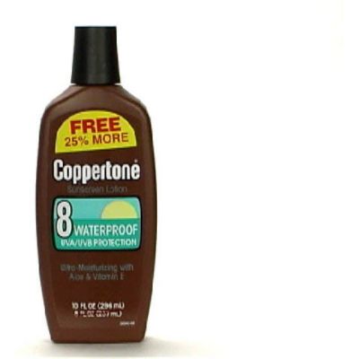 Coppertone Sunscreen Lotion, SPF 8, 10 fl oz (296 ml)
