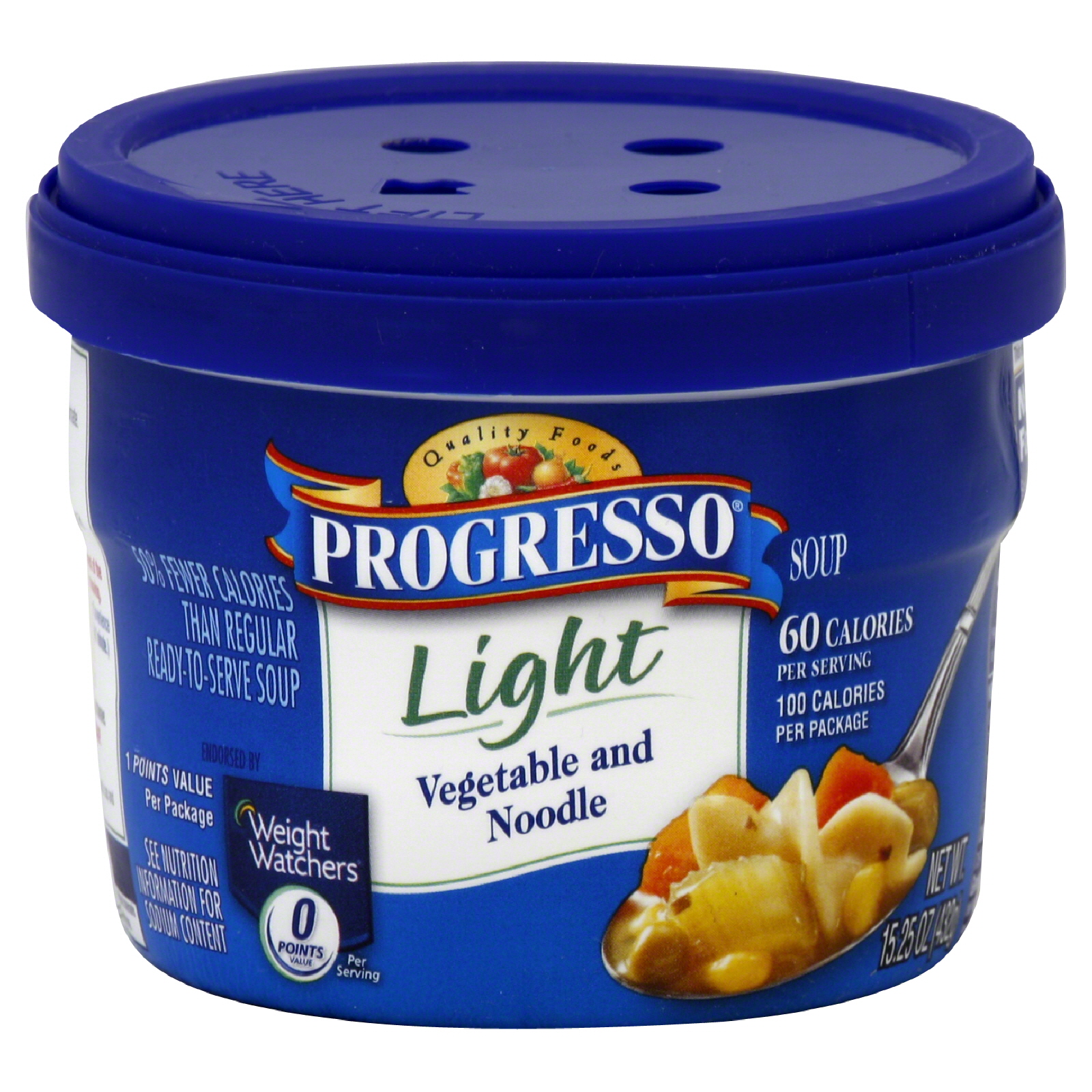 Progresso Light Soup, Ready-To-Serve, Vegetable and Noodle, 15.25 oz (432 g)
