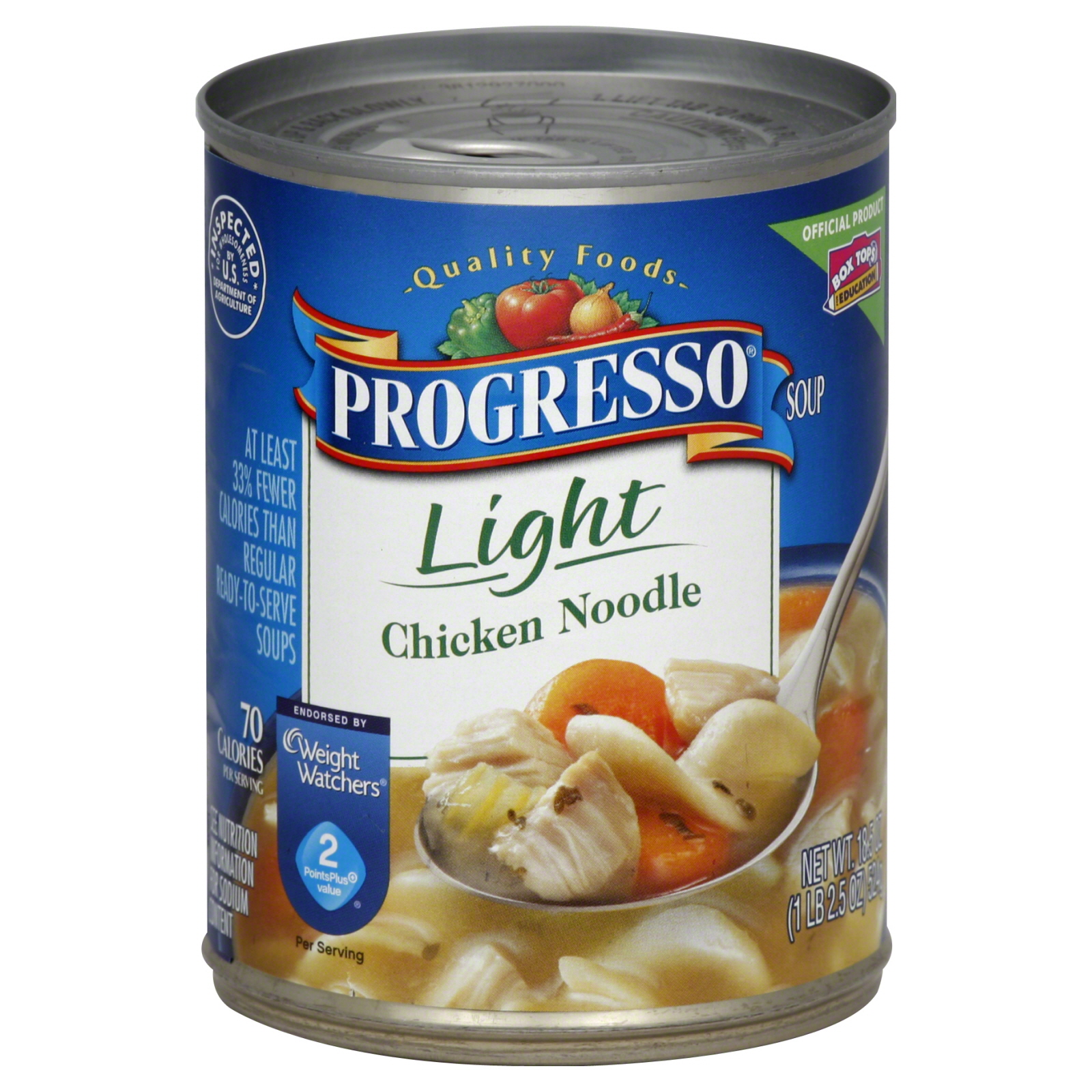Progresso Light Soup, Chicken Noodle, 18.5 oz (1 lb 2.5 oz) 524 g