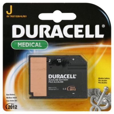 Duracell 7335011 Battery, Alkaline, Medical, 6 V, 1 battery