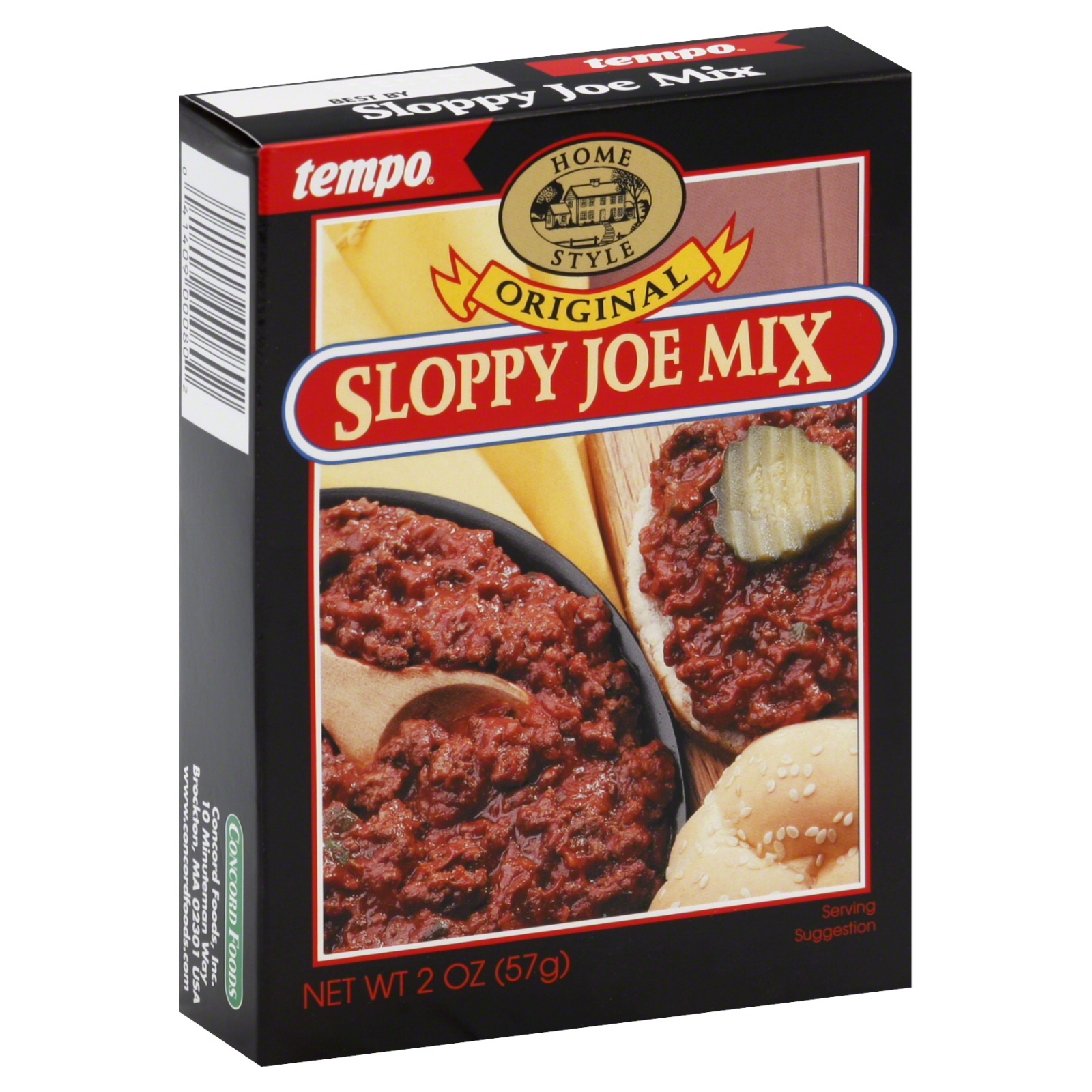 Tempo Home Style Sloppy Joe Mix, Original, 2 oz (57 g)