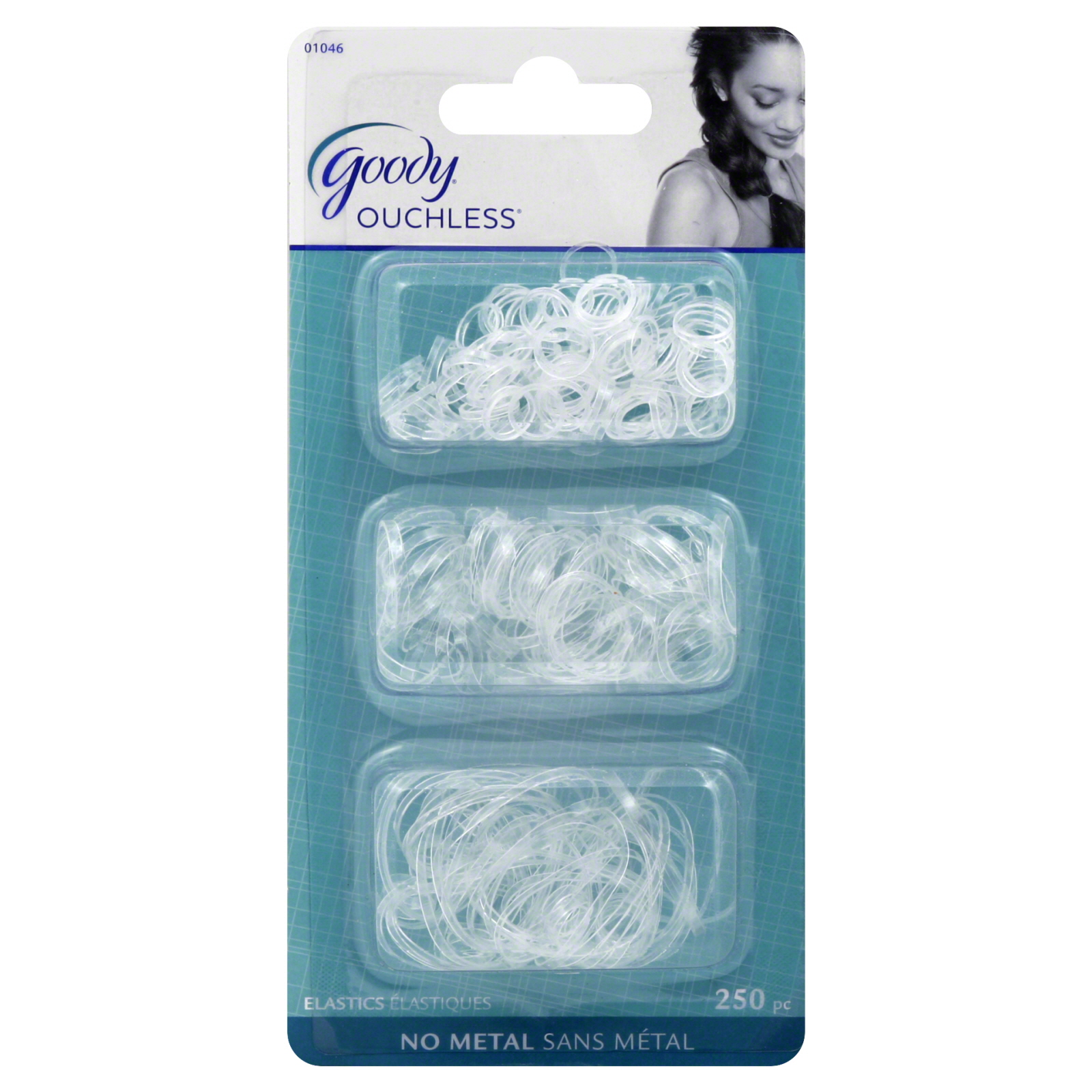 Goody Ouchless Multi Clear Polyband Elastics, 250 CT, Multi color Goody Ouchless Multi Clear Polyband Elastics, 250 CT, Multi color