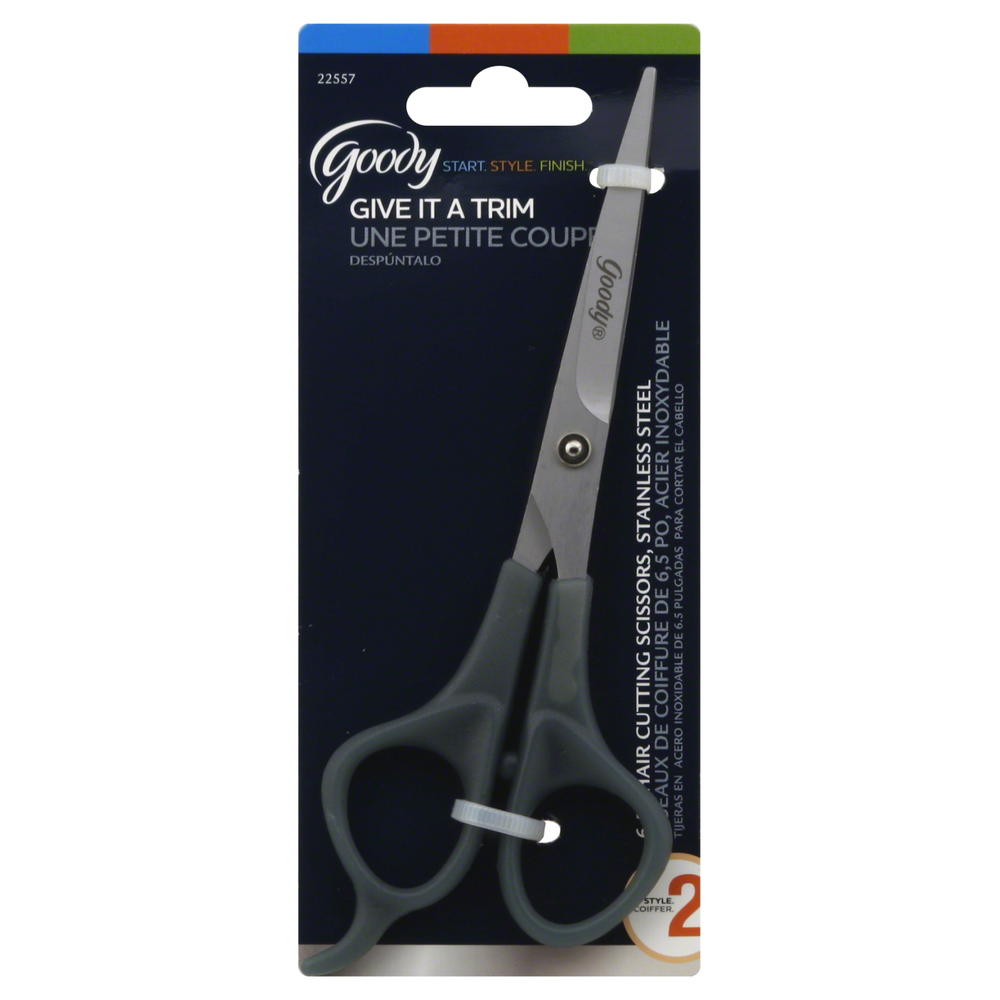 Goody Hair Cutting Scissors, Stainless Steel, 6.5 Inch, 1 Ct