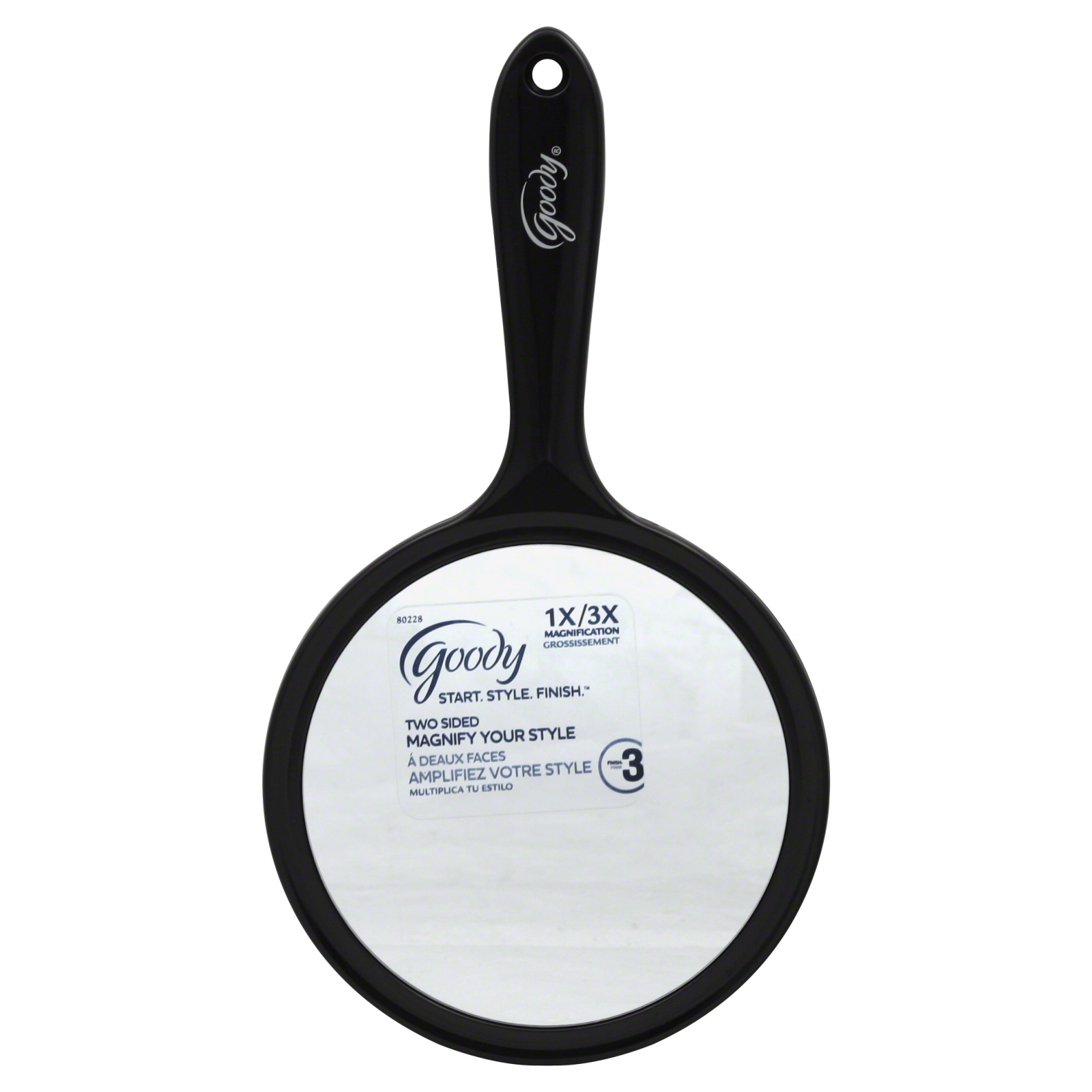Goody Round 2 Sided Mirror,1 CT, Multi Color Goody Round 2 Sided Mirror,1 CT, Multi Color