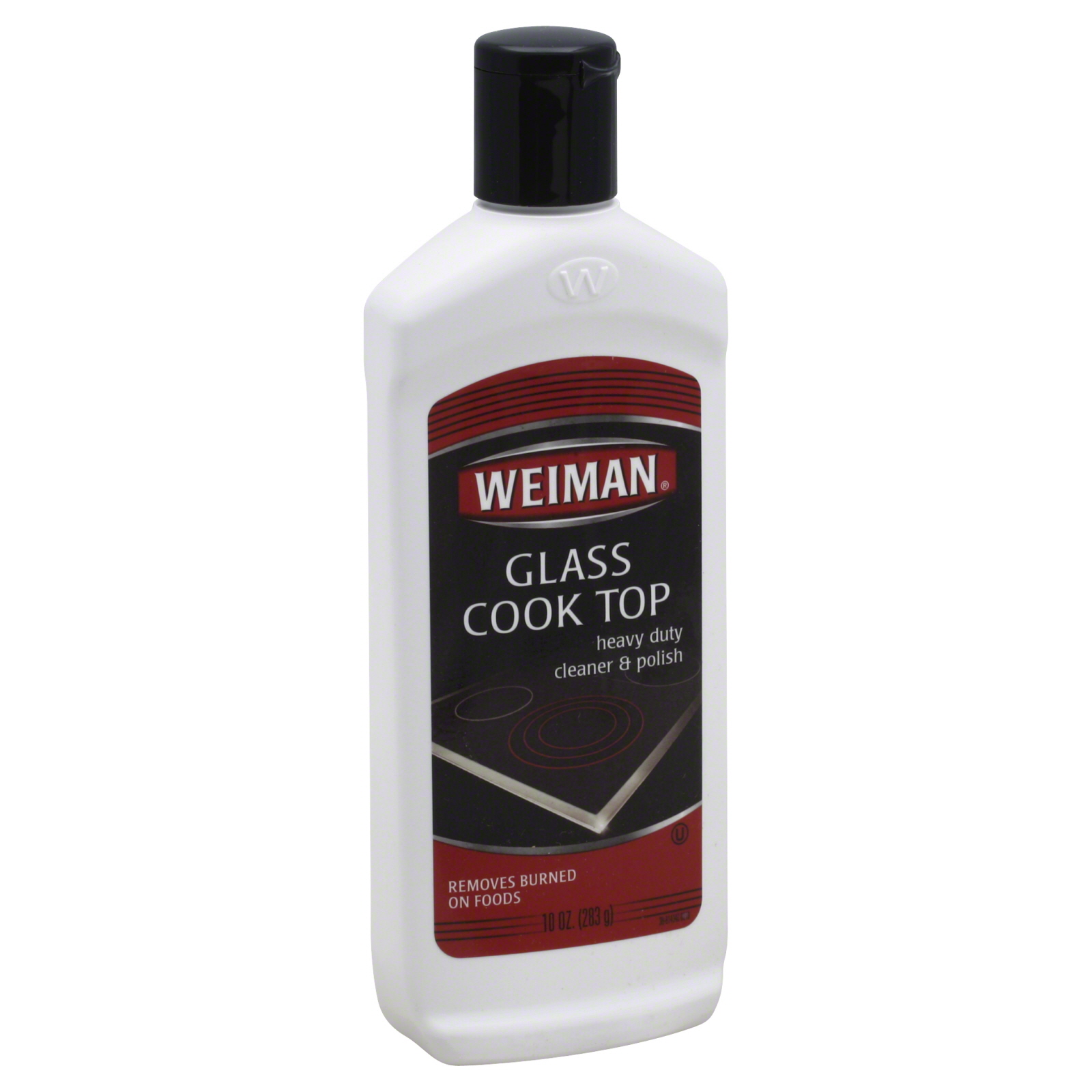 Weiman Heavy Duty Glass Cook Top Cleaner and Polish, 10 oz.