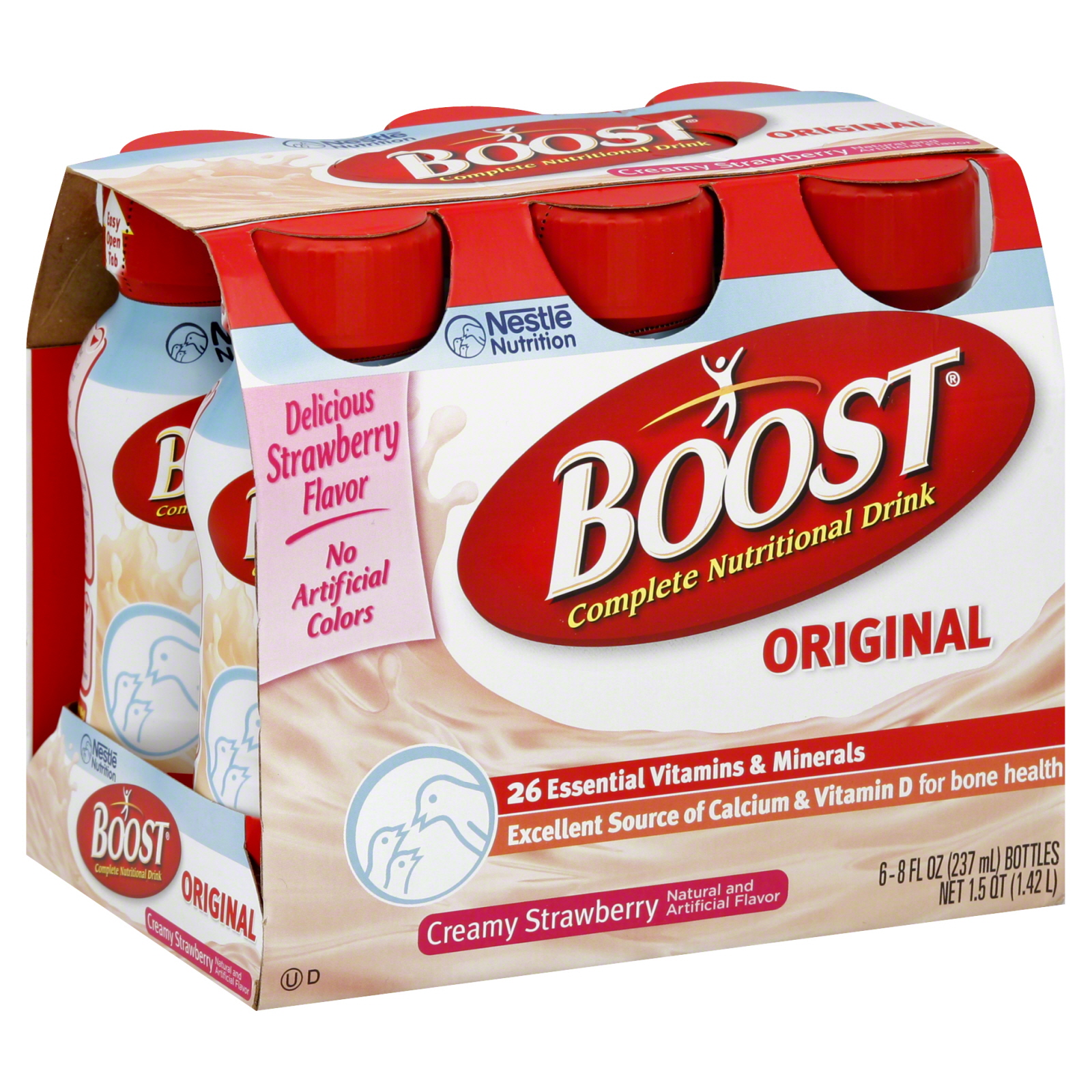 Nutritional Energy Drink, Strawberry, 6 8 fl oz (237 ml) bottles [1.5