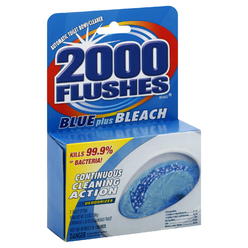 2000 Flushes WD-40 2000 Flushes Blue/Bleach Bowl Cleaner Tablets - Tablet - 3.50 oz (0.22 lb) - 1 Each