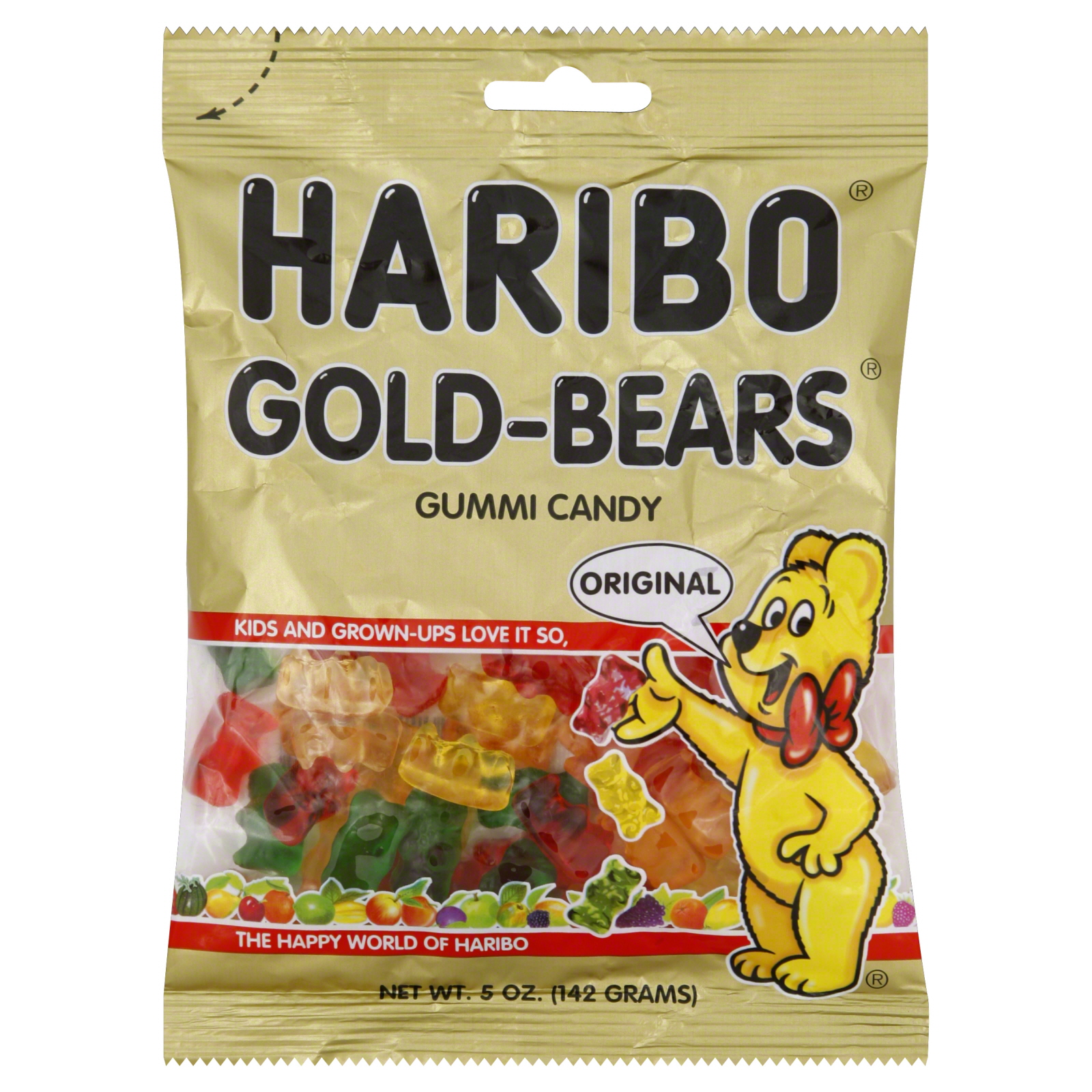 Haribo Gold-Bears Gummi Candy, Original, 5 oz (142 g)