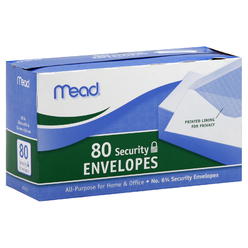 Mead #75212 80CT #6 White Envelope