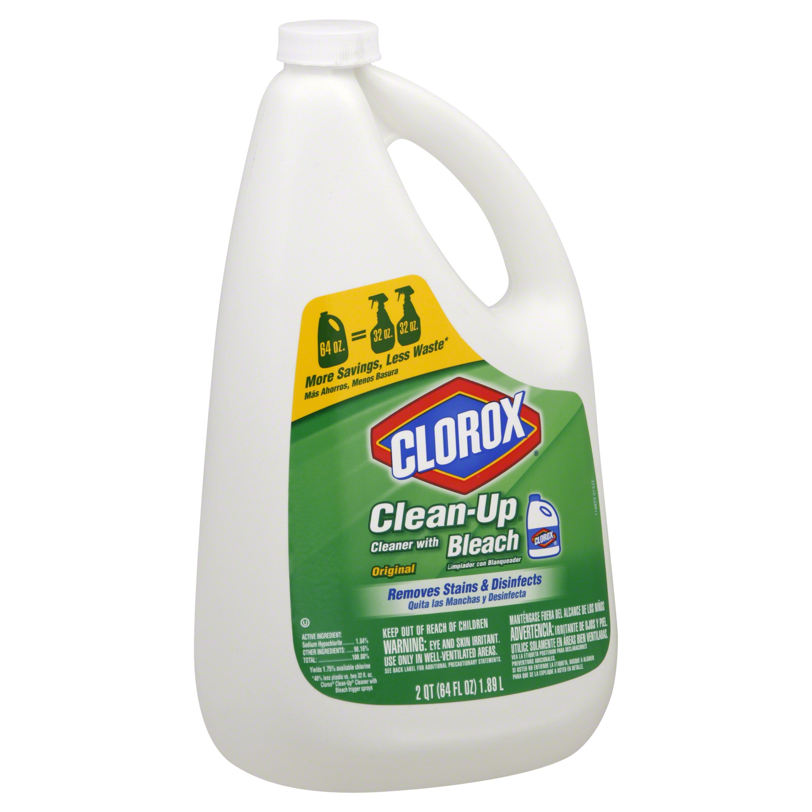 Clorox Clean-Up Cleaner with Bleach, 64 fl oz (2 qt) 1.89 lt