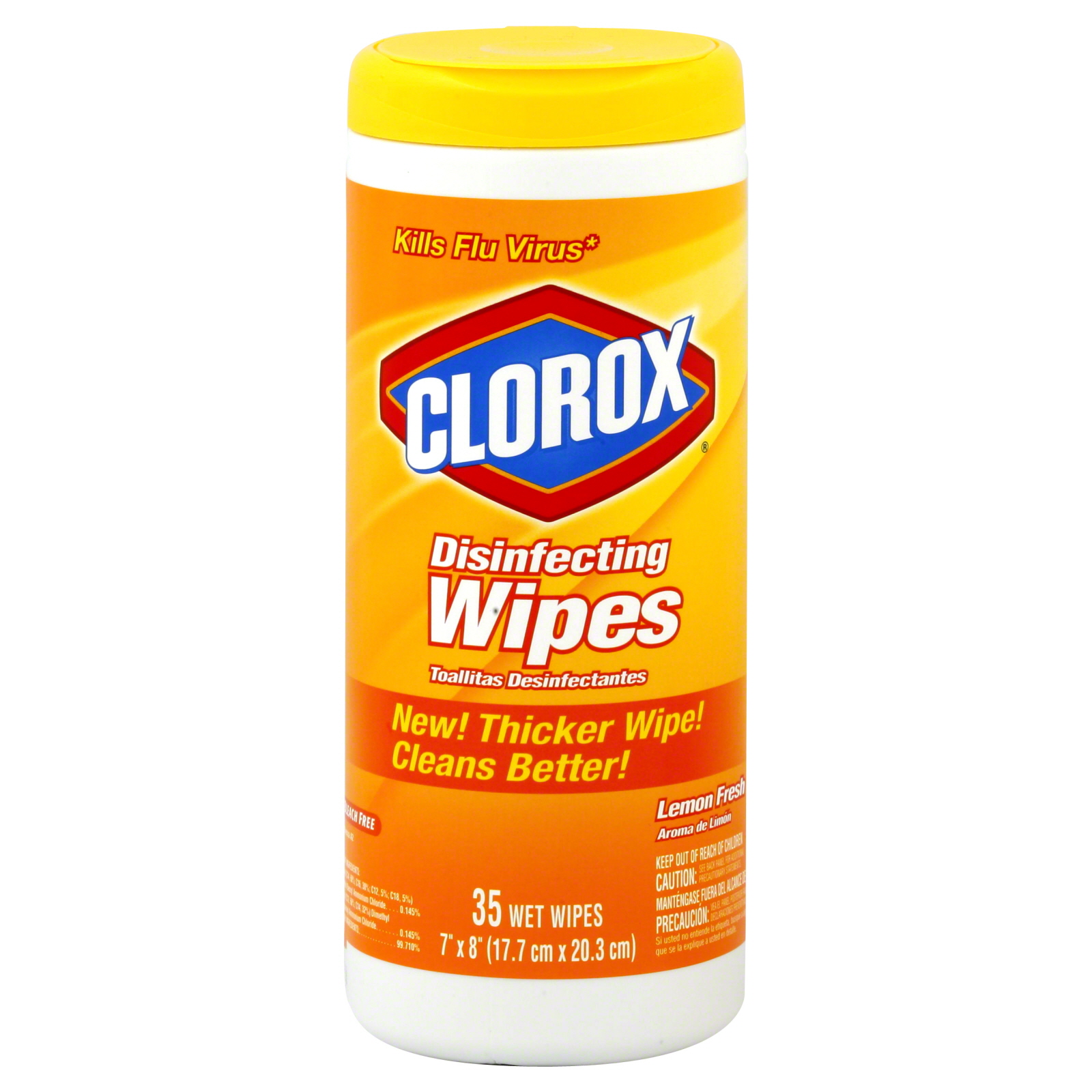 Clorox Disinfecting Wipes, Lemon Fresh, 35 wipes