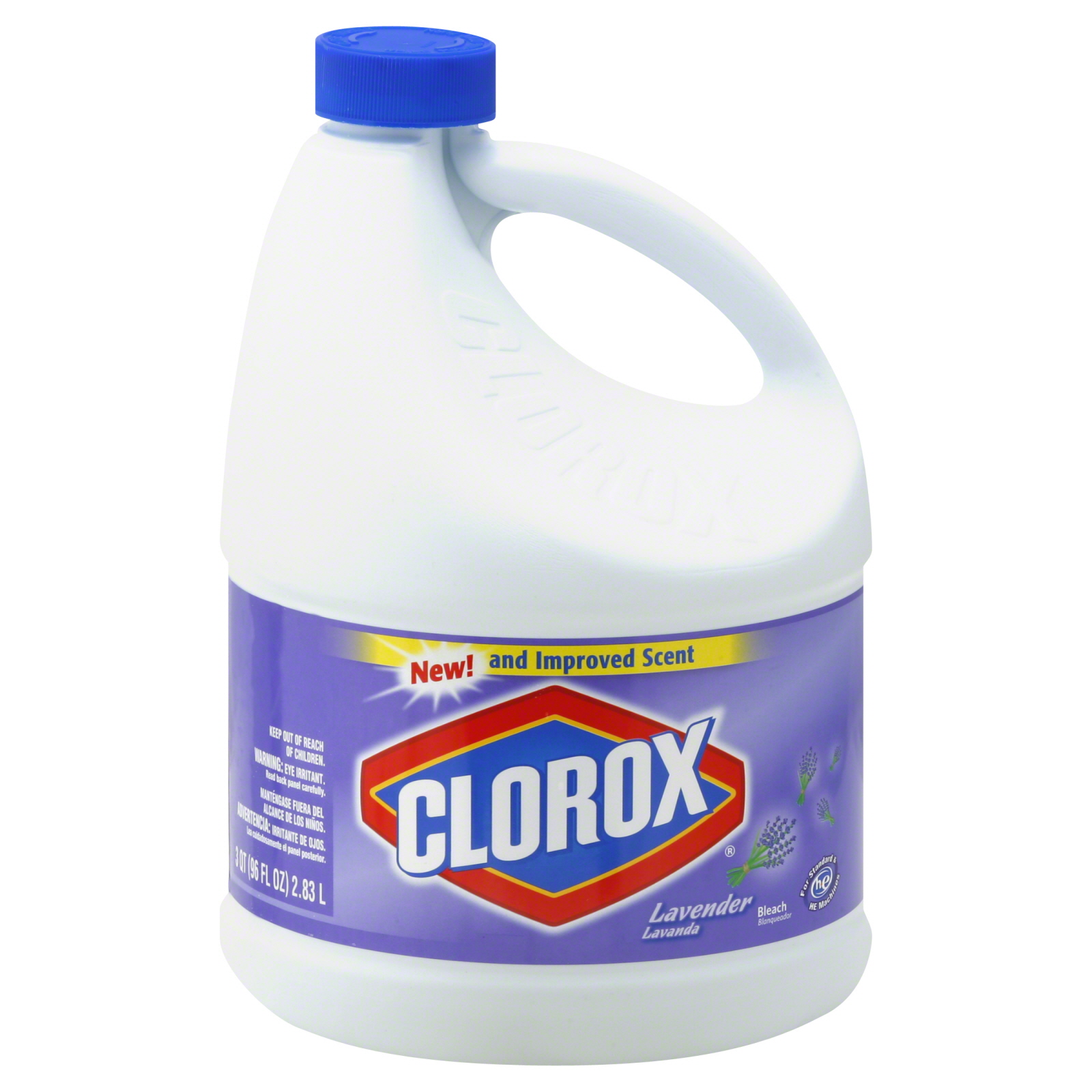 Clorox Bleach, Lavender, 96 fl oz (3 qt) 2.83 lt