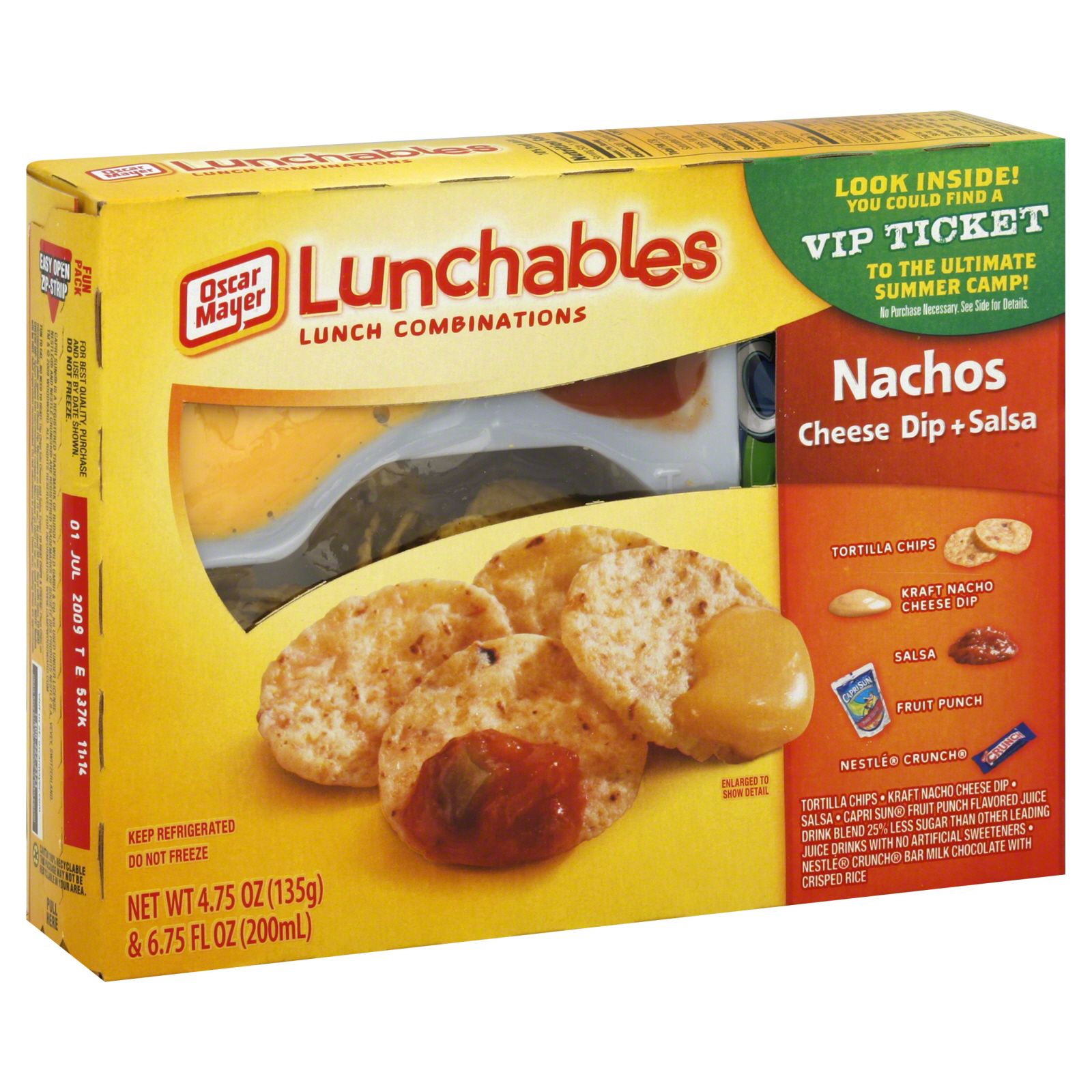 Lunchables Lunch Combinations, Cheese Dip & Salsa, 1 kit