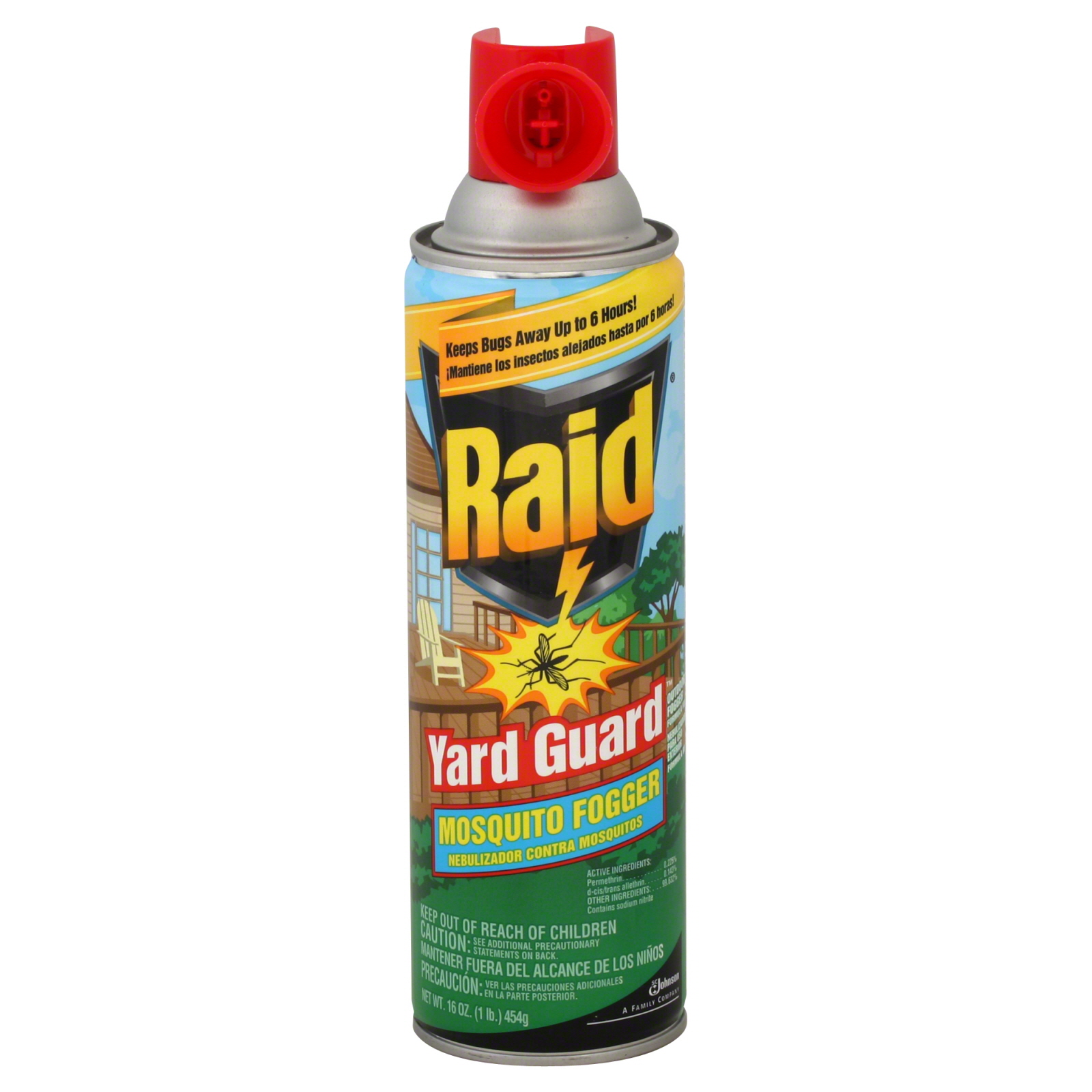 Raid Yard Guard Mosquito Fogger, 16 oz (1 lb) 454 g