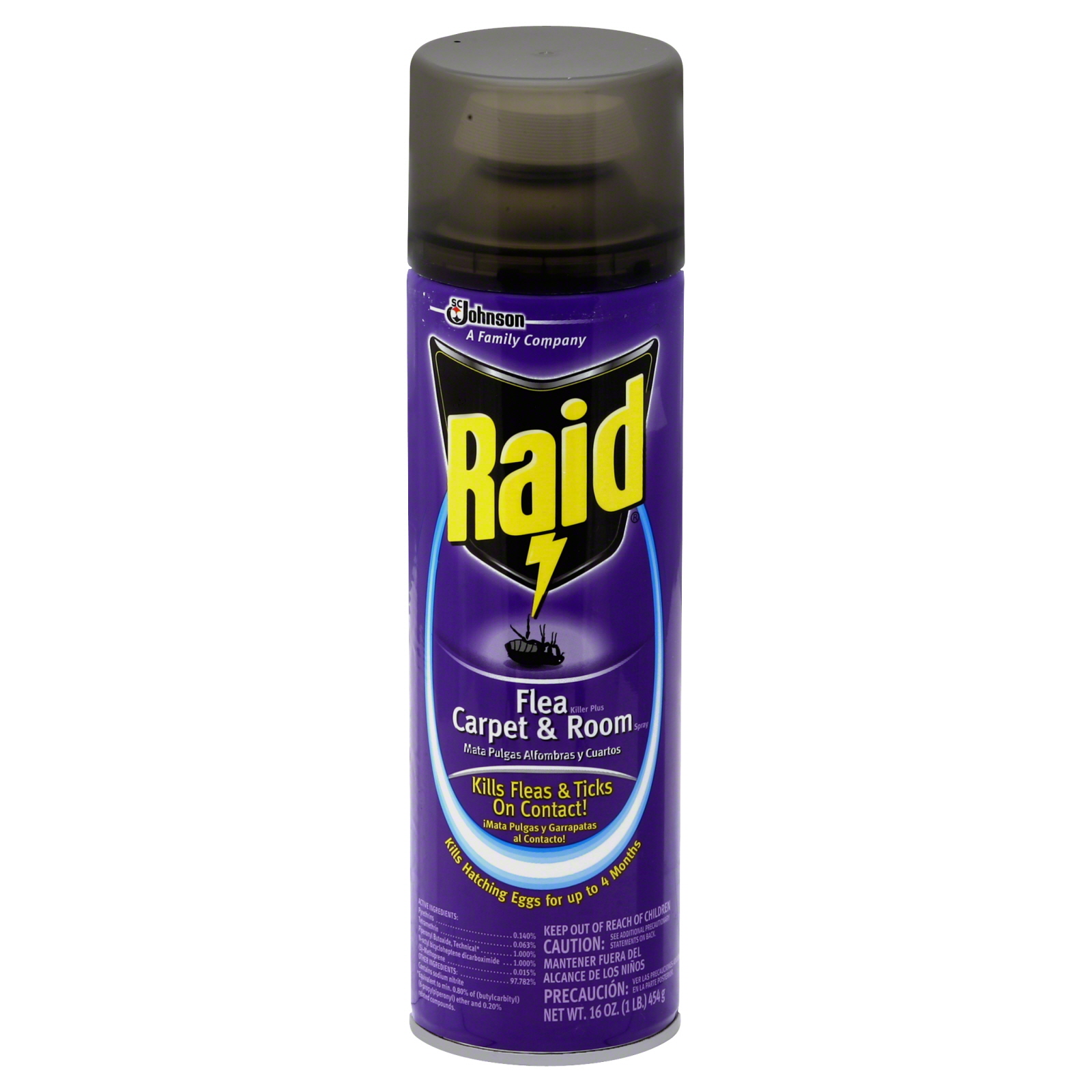Raid Flea Killer, Plus, Carpet & Room Spray, 16 oz (1 lb) 454 g