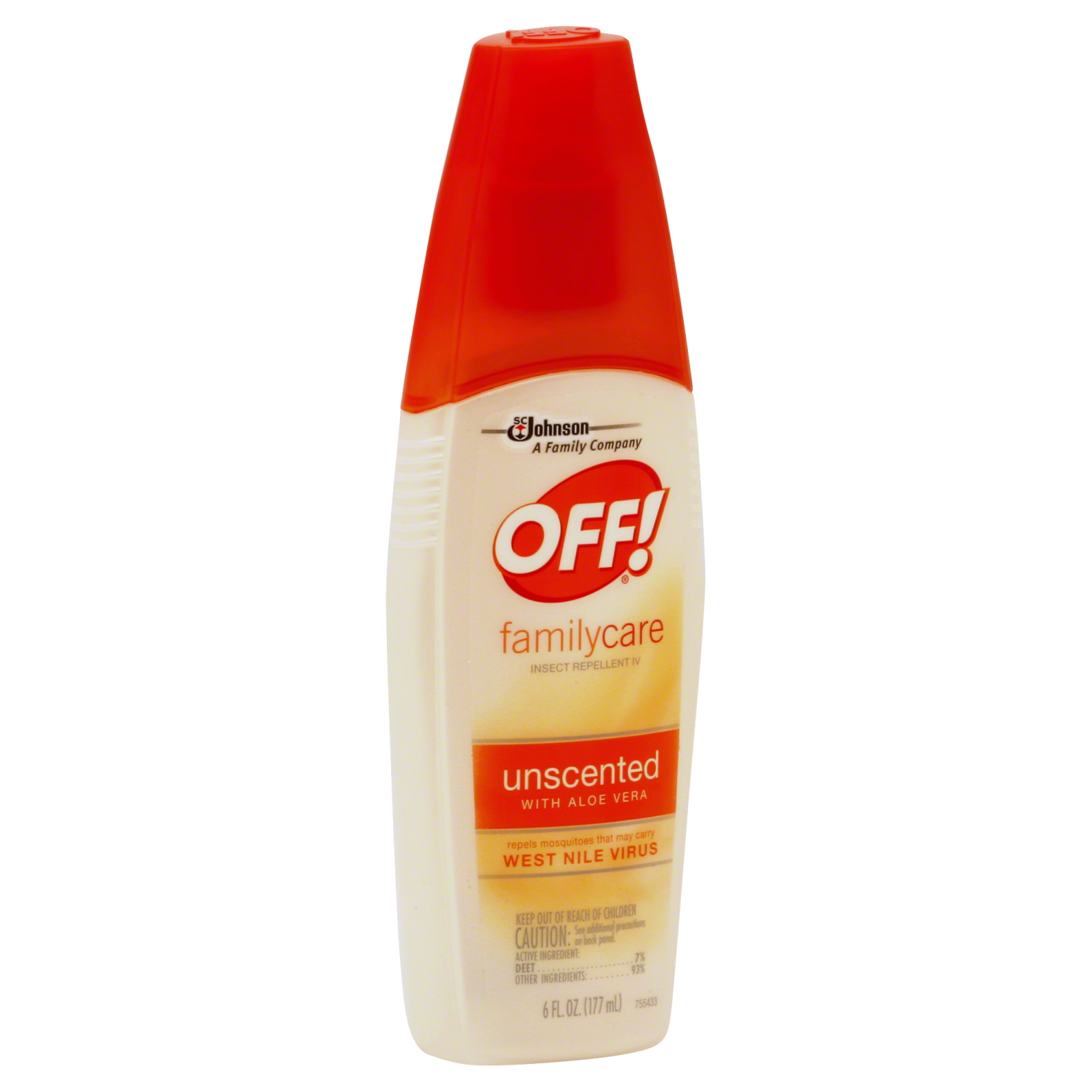 Off! FamilyCare Insect Repellent IV, Unscented, 6 fl oz (177 ml)