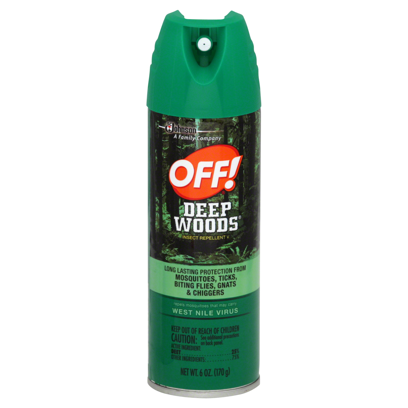Off! Deep Woods Insect Repellent V, 6 fl oz (170 g)