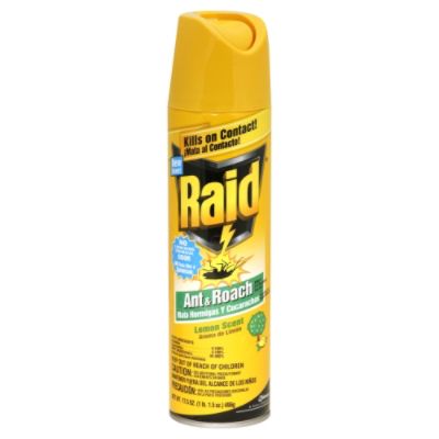 Raid Ant & Roach Killer 17, Lemon Scent, 17.5 oz (1 lb 1.5 oz) 496 g