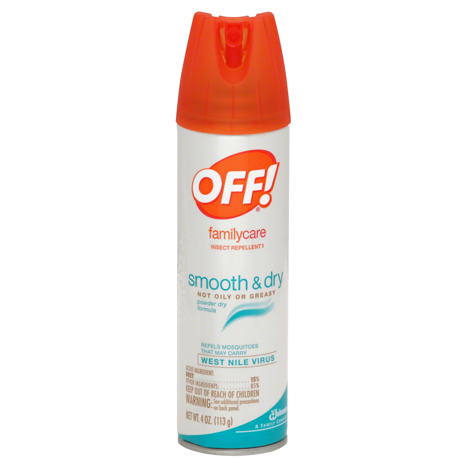 Off! FamilyCare Insect Repellent, Smooth & Dry, 4 oz (113 g)