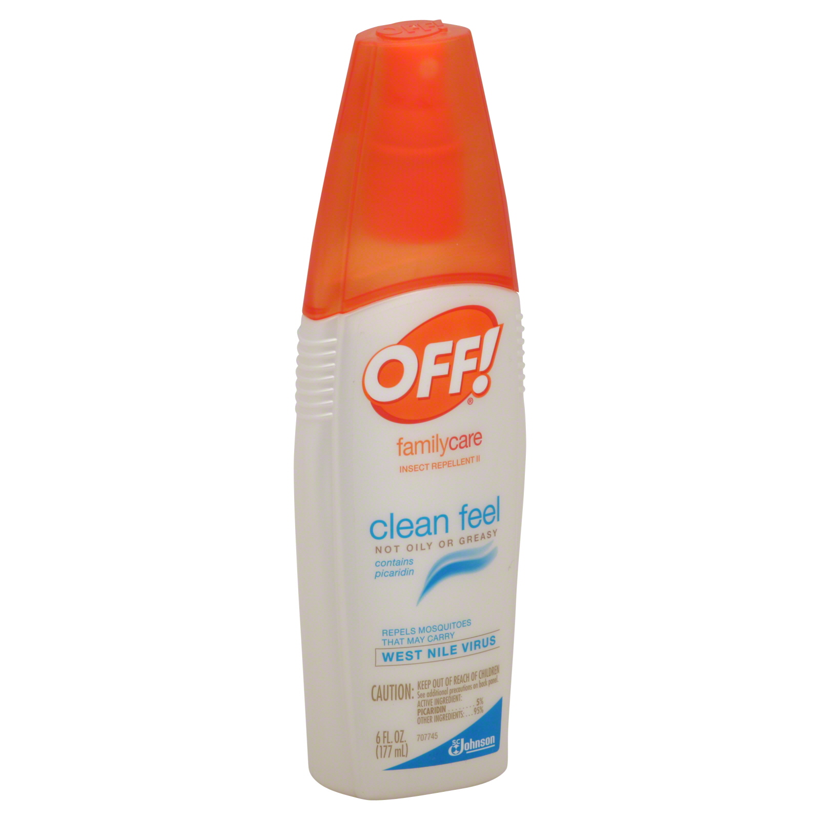 Off! FamilyCare Insect Repellent II, Clean Feel, 6 fl oz (177 ml