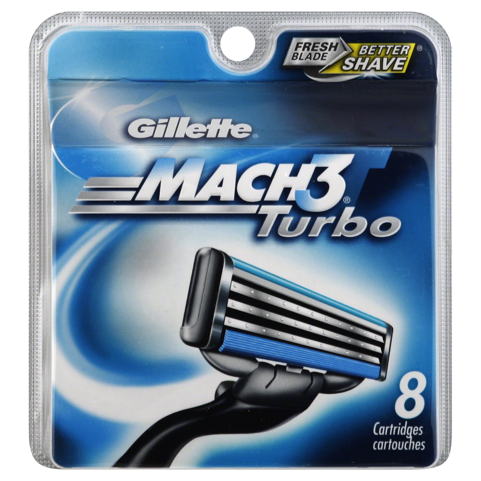 Gillette Mach3 Turbo Cartridges, 8 cartridges   Beauty   Shaving