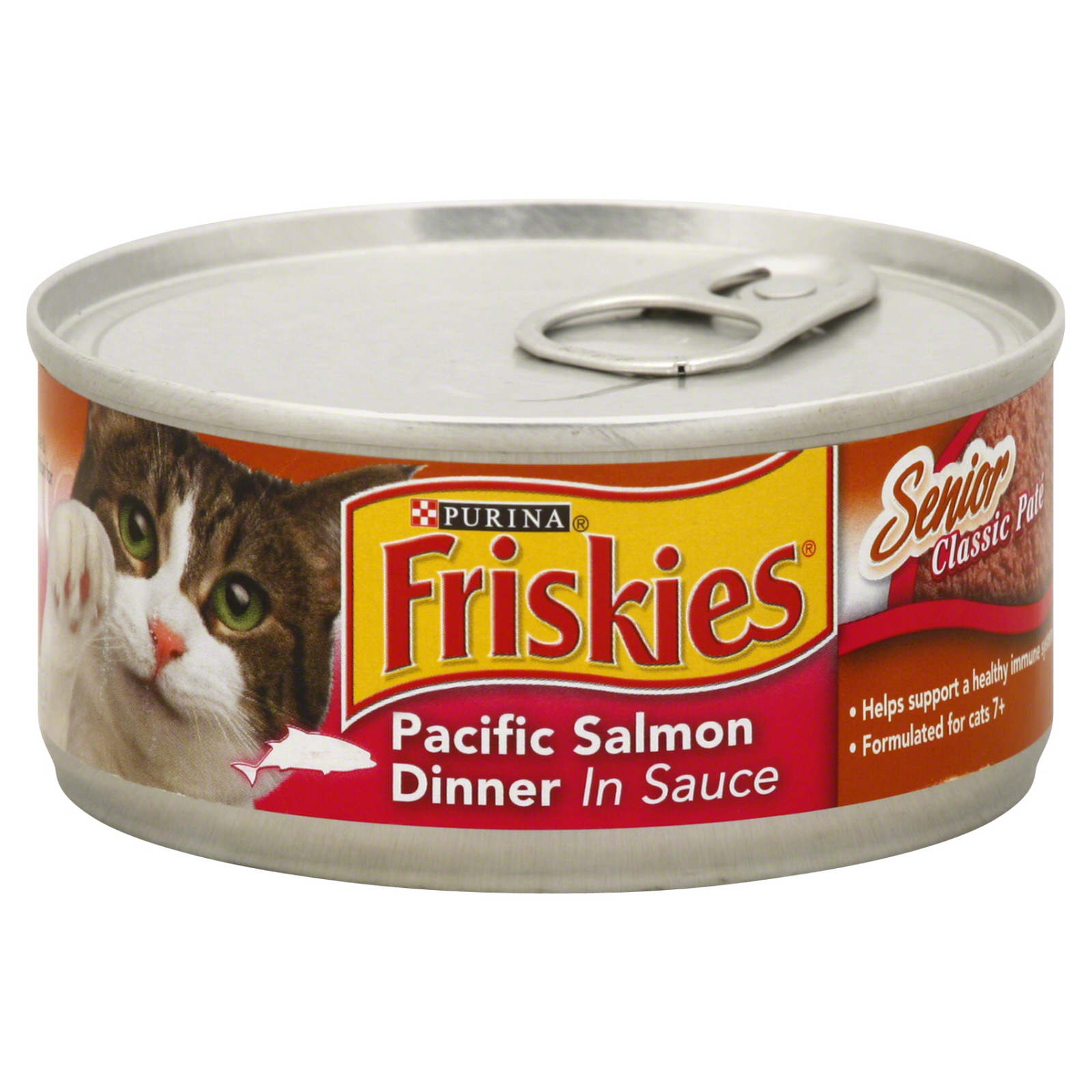 Friskies Senior Classic Pate Salmon Wet Cat Food, 5.5 Oz.