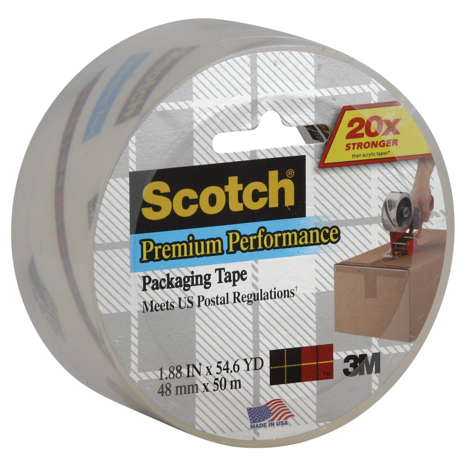 Scotch 3850-1 Packaging Tape, 1 roll
