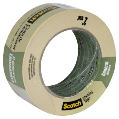 Scotch Greener Masking Tape for Basic Painting, 1.88 in x 60.1 yard
