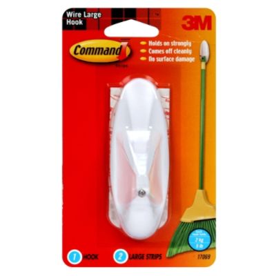 CommandTM Large Wire Hook - White CommandTM Large Wire Hook - White